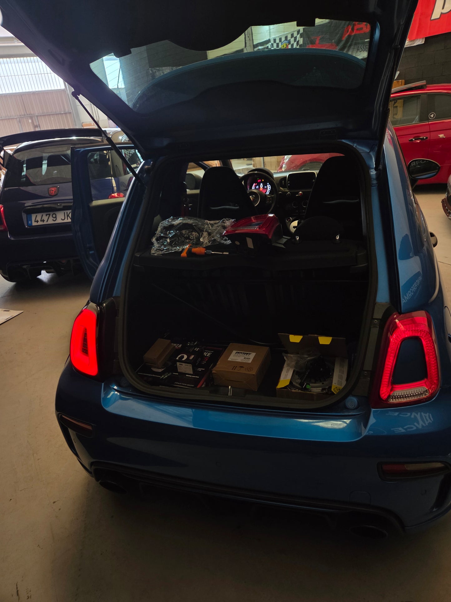 New!! Abarth 2016+ Restyling Led Rear Lights Faros Traseros Grey, White, Red or Dark Red