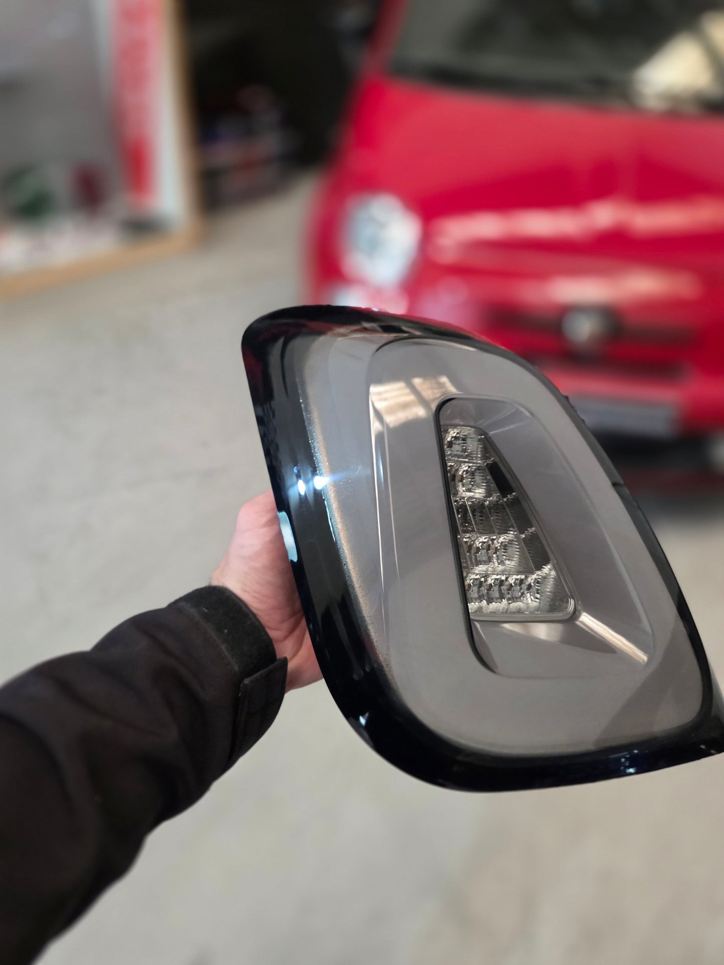 New!! Abarth 2016+ Restyling Led Rear Lights Faros Traseros Grey, White, Red or Dark Red