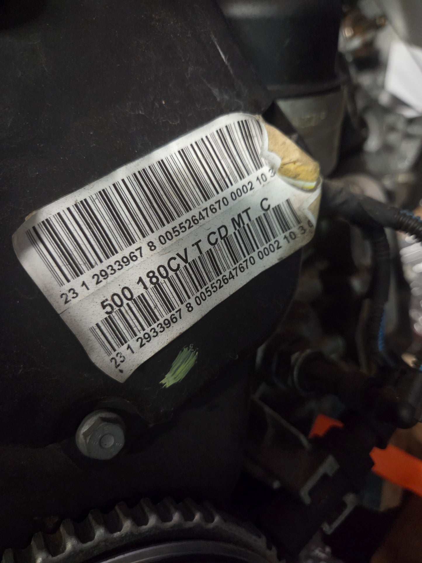 Abarth Tjet 2017 EURO 6 Engine Motor 312A3000 Casi Nuevo 12000km ONLY y Caja cambios