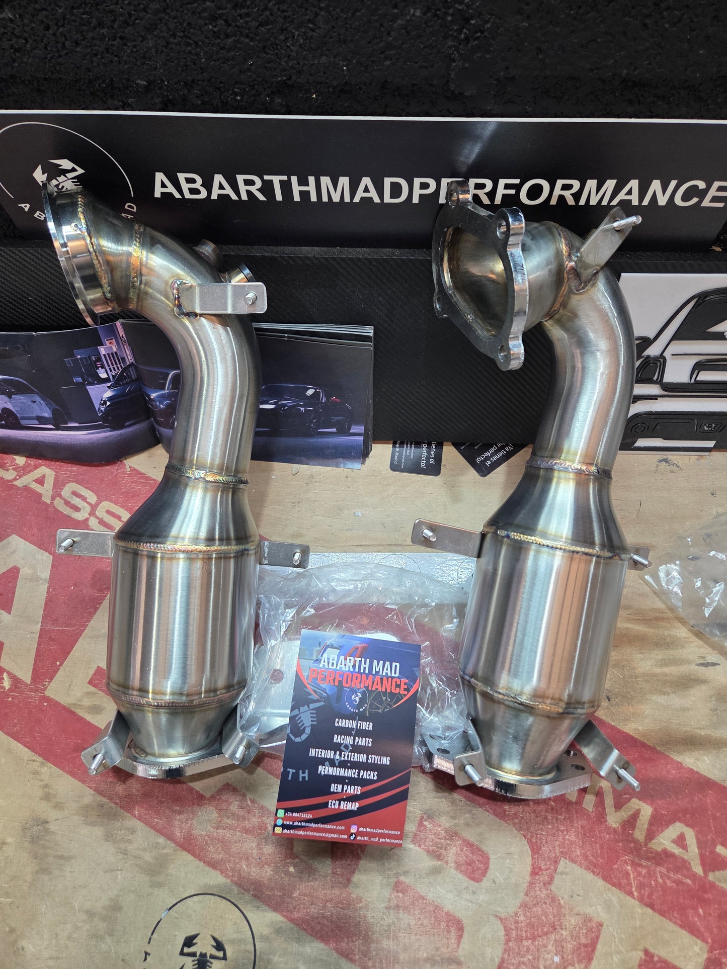 Abarth Catalyst Downpipe Catalizador 200 Celdas IHI o GARRET 1446