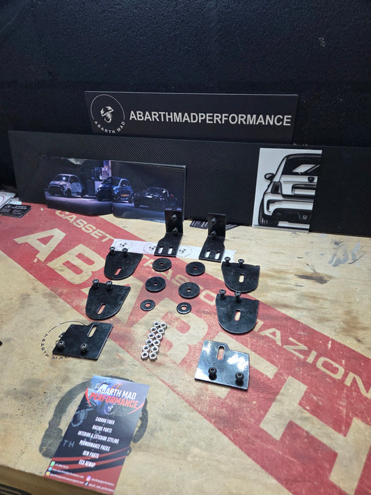 Abarth Lowering Brackets Bases rebajadas -2 cm asientos NO Sabelt Oem seats