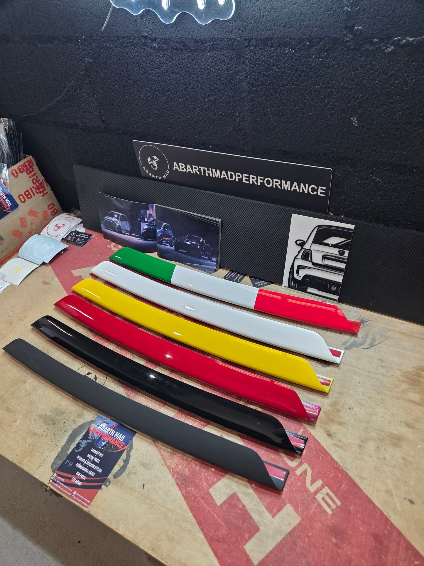 Abarth 2016+ Restyling Front Lip Splitter Cover ABS