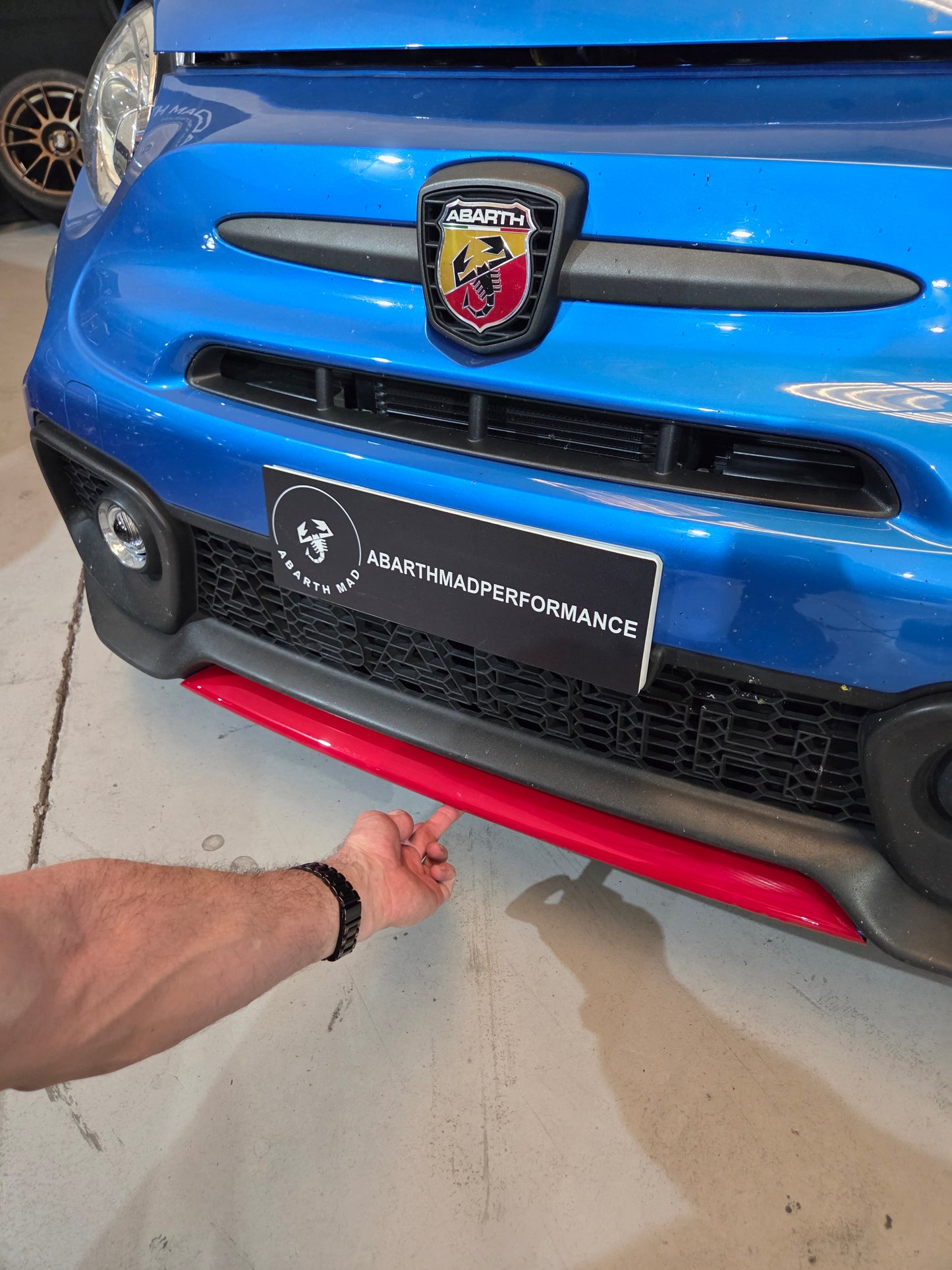 Abarth 2016+ Restyling Front Lip Splitter Cover ABS