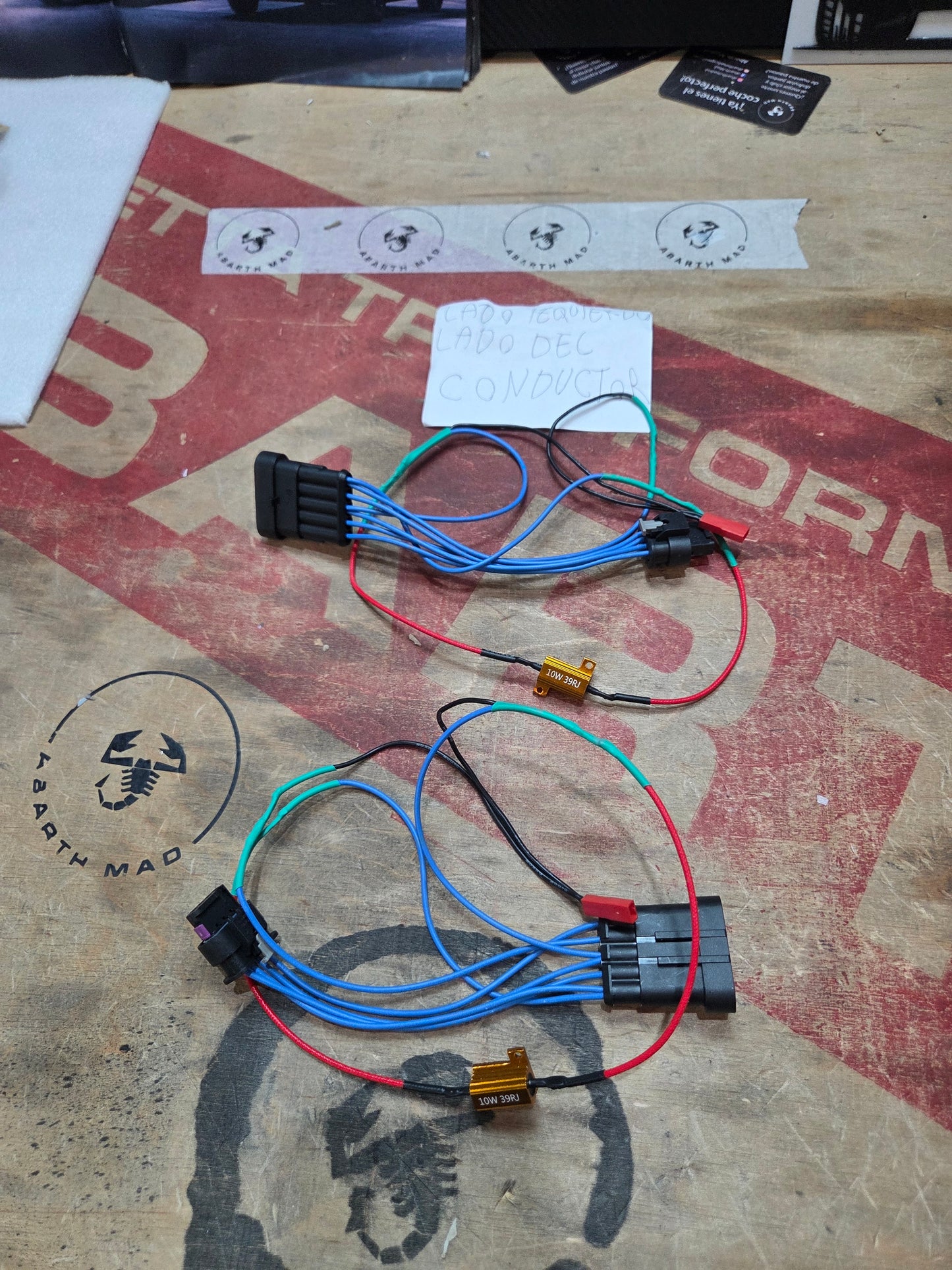 Abarth Cableado Cablaggio Wiring Harness Kit Faros Traseros Restyling para modelos Pre 2008-2015