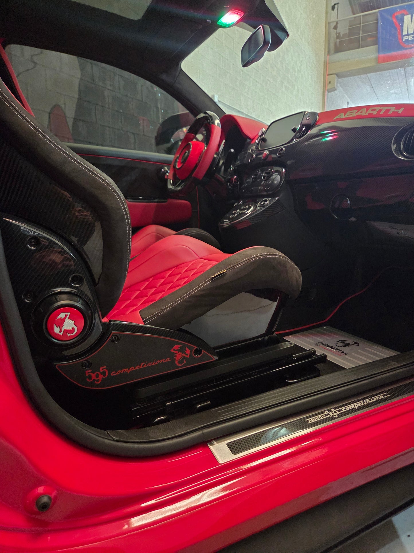 Abarth 500 All Model Sabelt Seats 3D Pair (2) Side Custom Inserts Asientos Cover