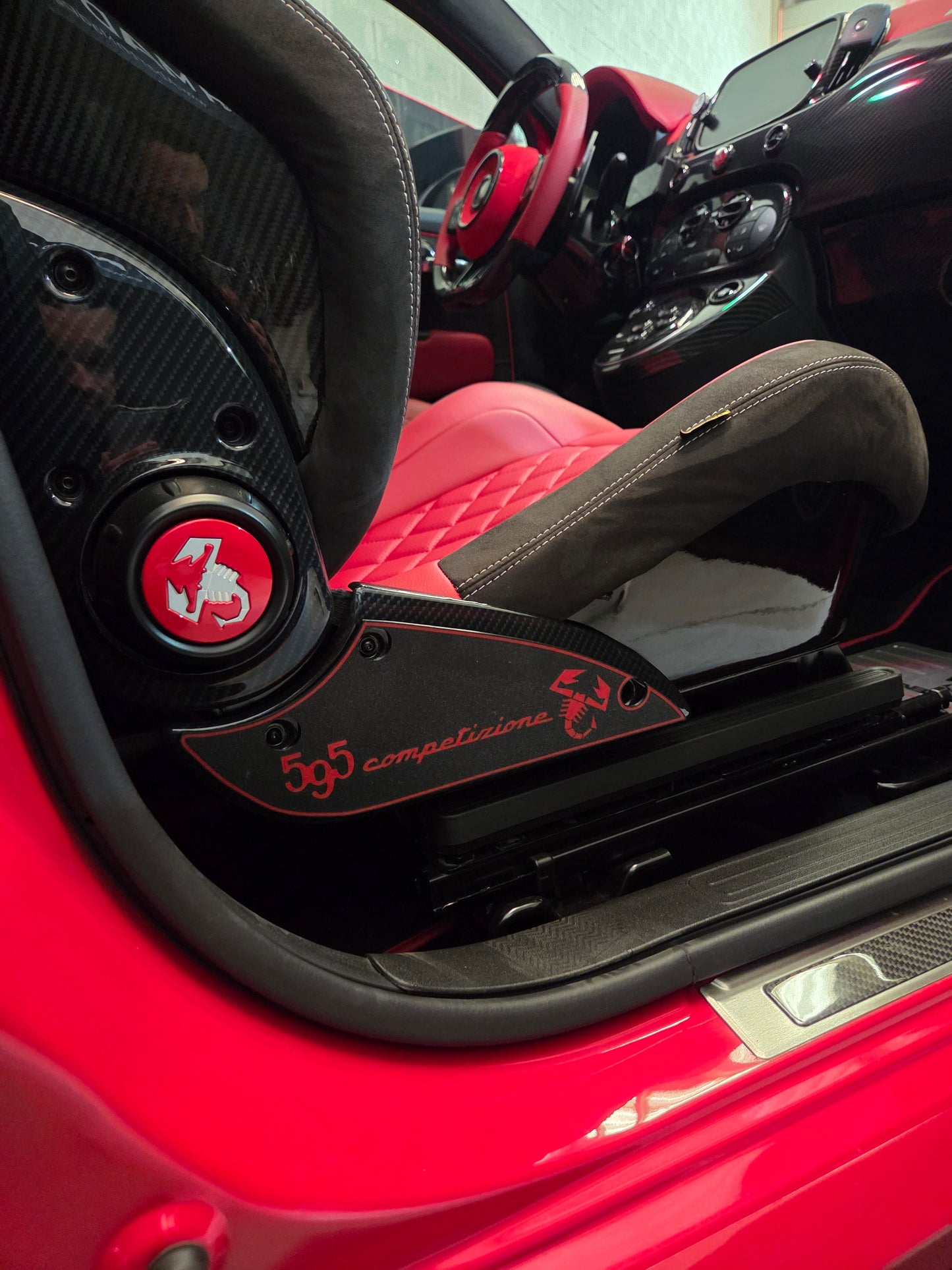 Abarth 500 All Model Sabelt Seats 3D Pair (2) Side Custom Inserts Asientos Cover