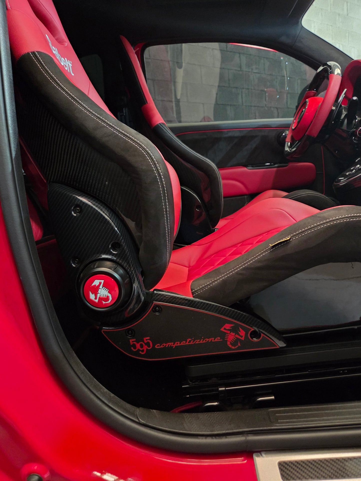 Abarth 500 All Model Sabelt Seats 3D Pair (2) Side Custom Inserts Asientos Cover