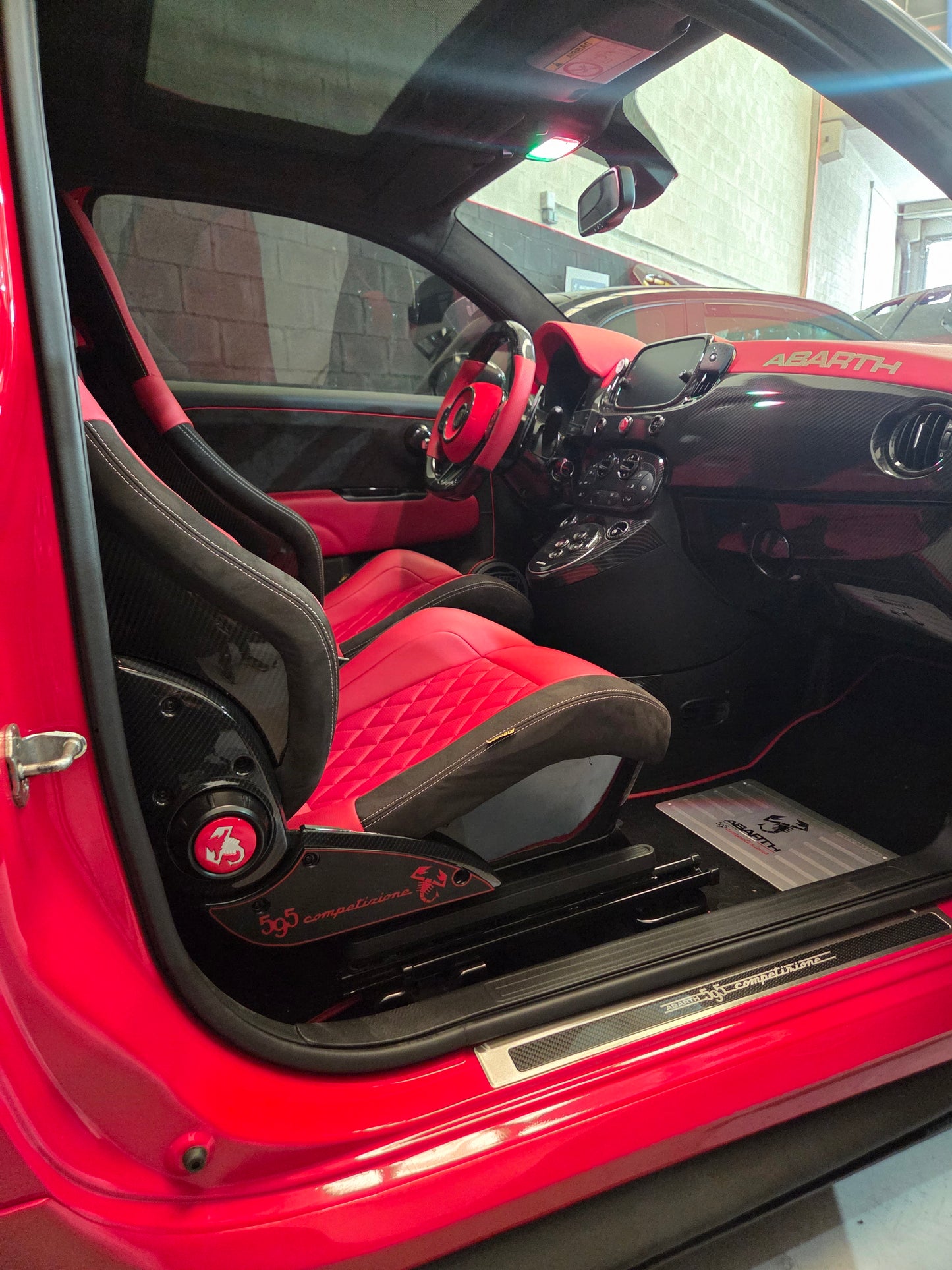Abarth 500 All Model Sabelt Seats 3D Pair (2) Side Custom Inserts Asientos Cover