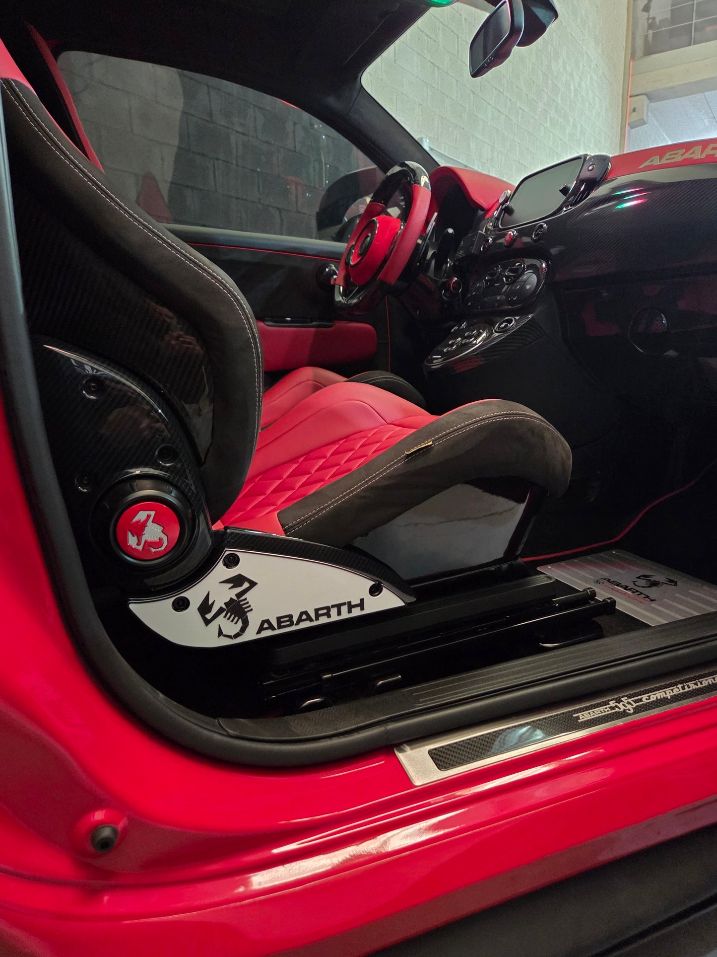 Abarth 500 All Model Sabelt Seats 3D Pair (2) Side Custom Inserts Asientos Cover