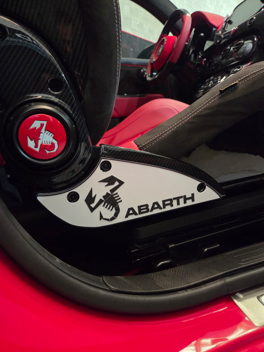 Abarth 500 All Model Sabelt Seats 3D Pair (2) Side Custom Inserts Asientos Cover