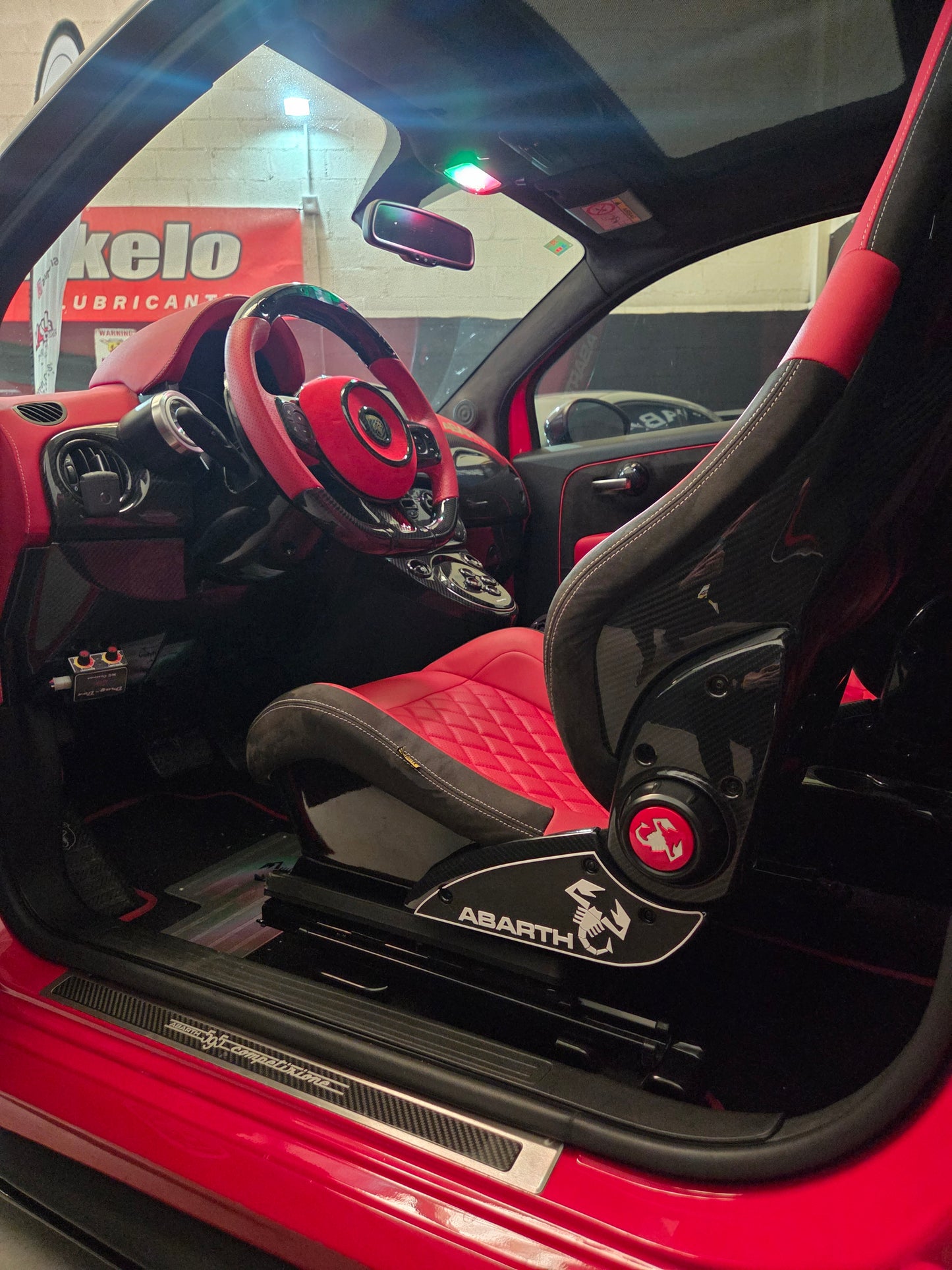 Abarth 500 All Model Sabelt Seats 3D Pair (2) Side Custom Inserts Asientos Cover