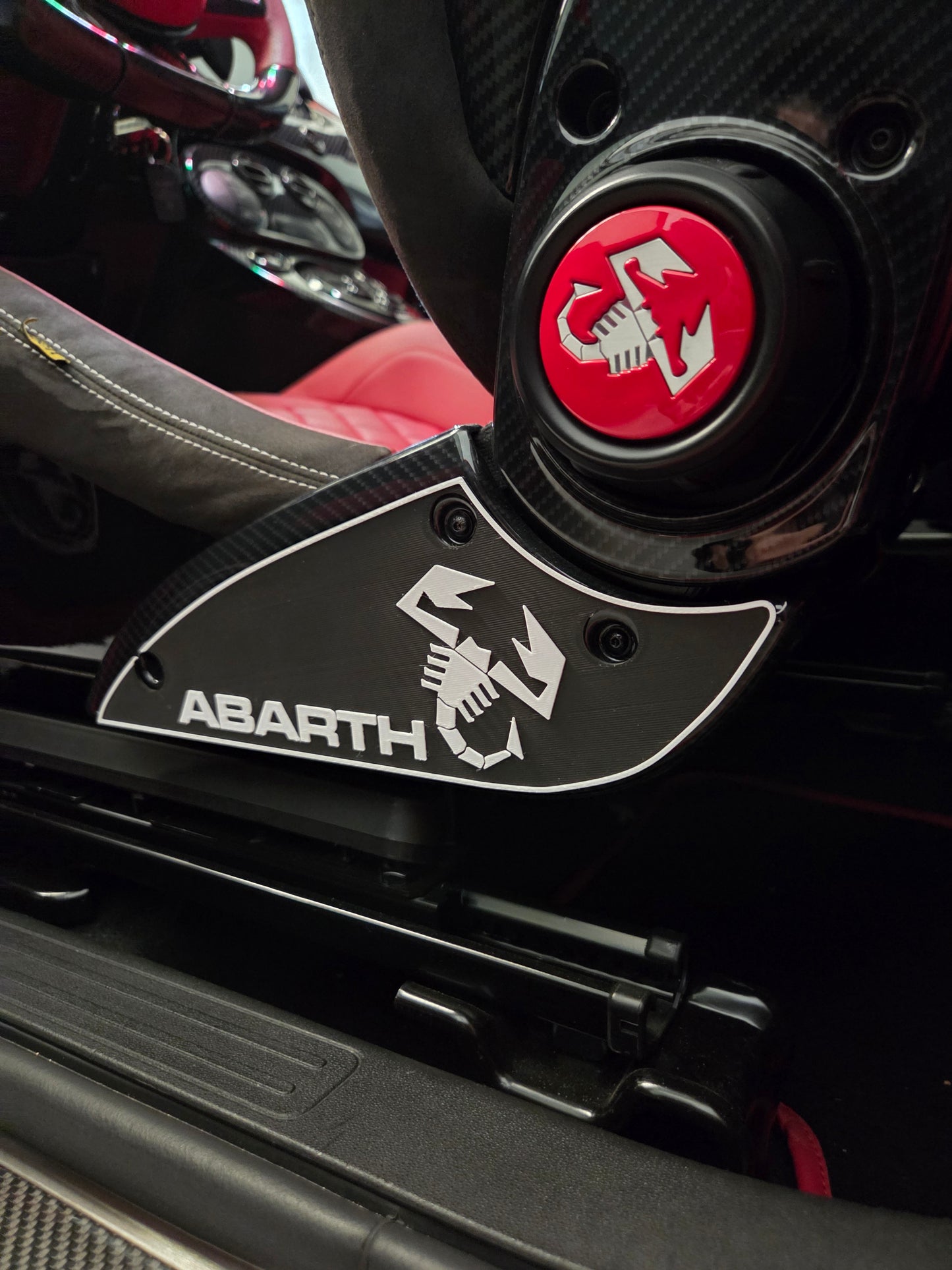 Abarth 500 All Model Sabelt Seats 3D Pair (2) Side Custom Inserts Asientos Cover