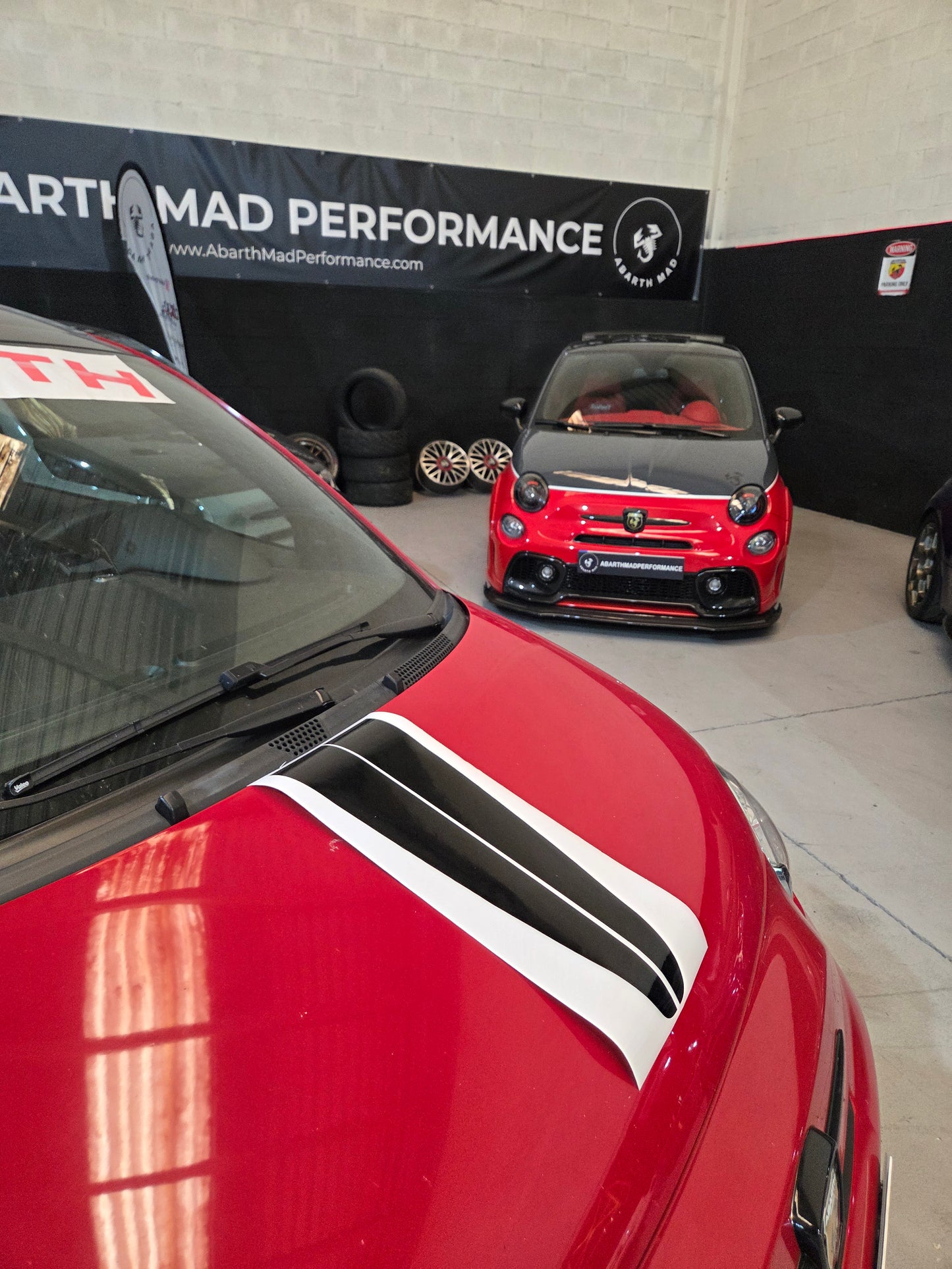 Abarth Fiat Hood Stripe Vinyl Franjas Capó Tributo