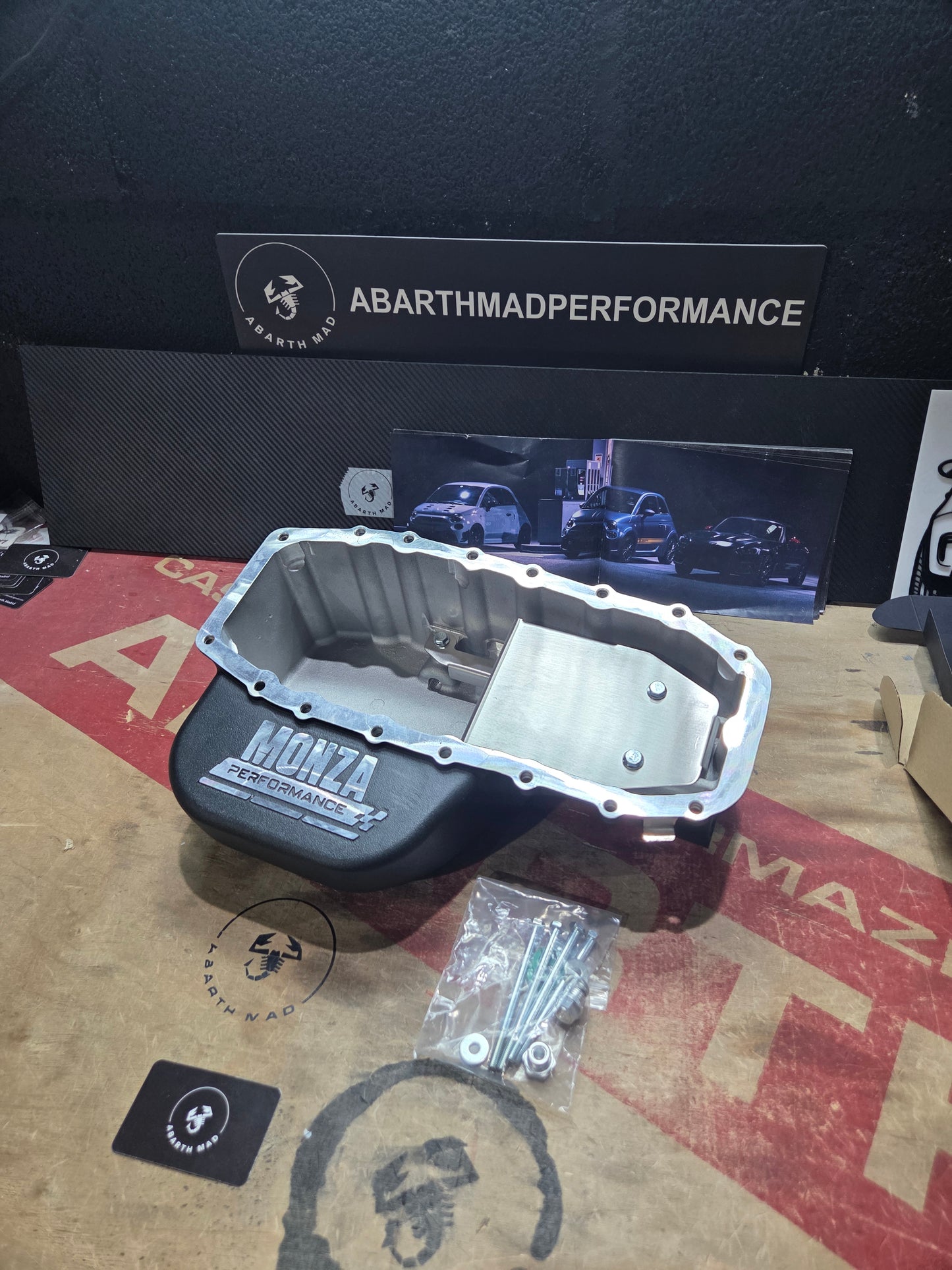 Abarth Alfa Coppa Olio Oil Pan Carter Aceite Ampliado 4,9 litros