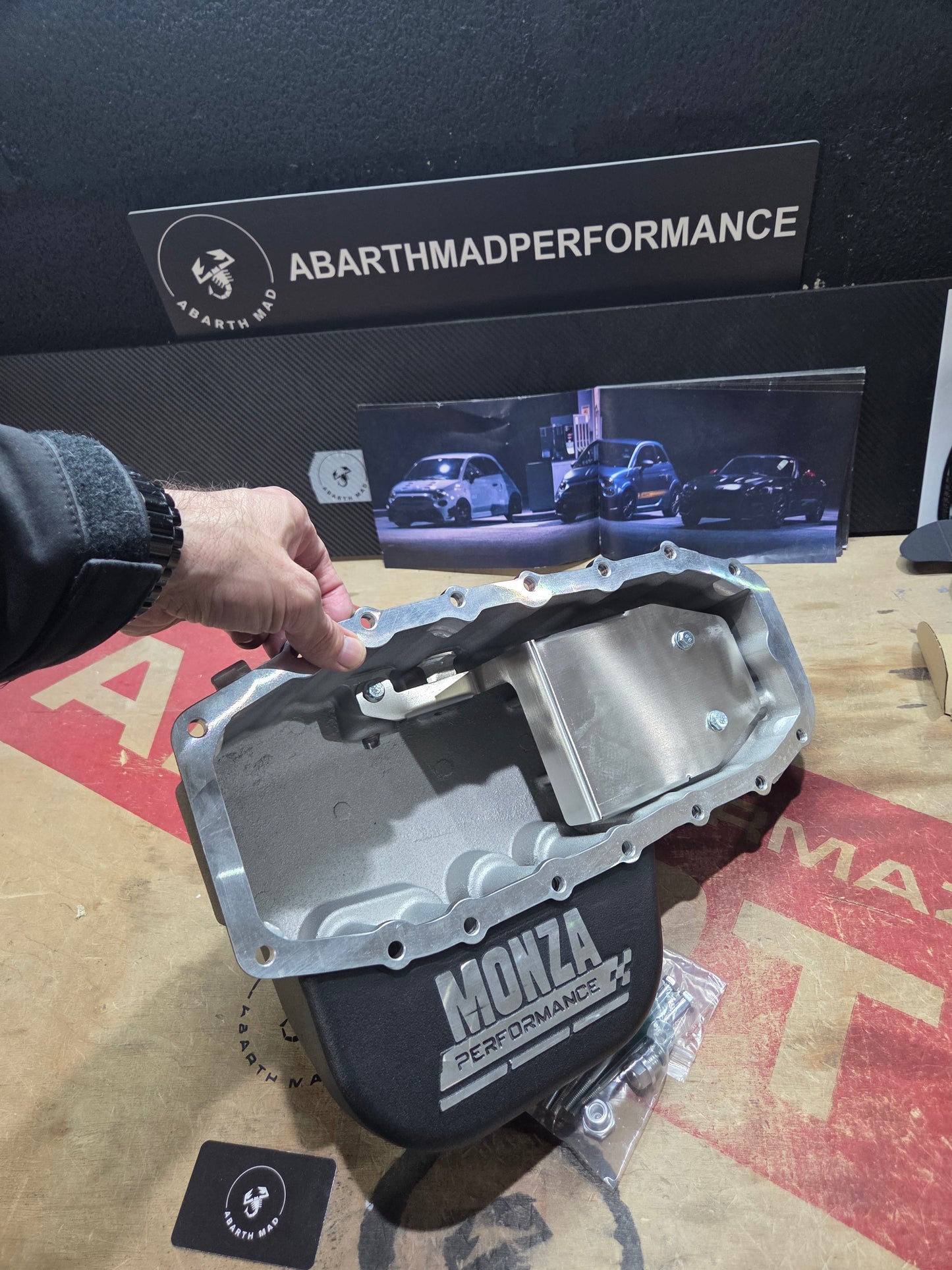 Abarth Alfa Coppa Olio Oil Pan Carter Aceite Ampliado 4,9 litros