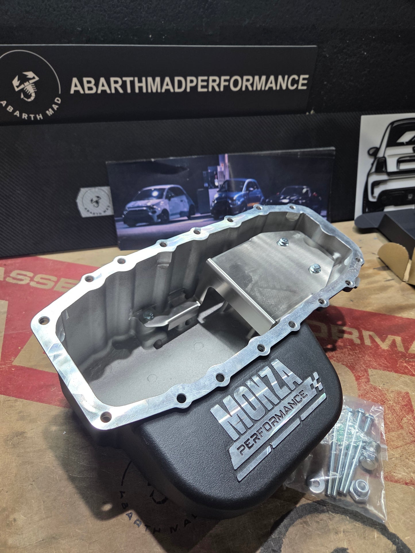 Abarth Alfa Coppa Olio Oil Pan Carter Aceite Ampliado 4,9 litros