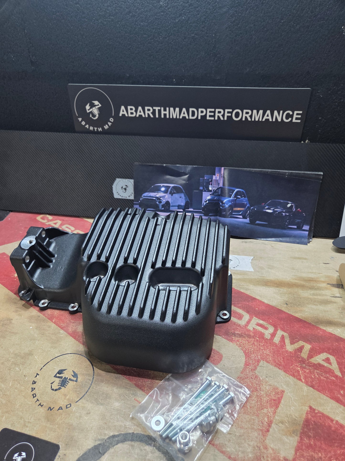 Abarth Alfa Coppa Olio Oil Pan Carter Aceite Ampliado 4,9 litros