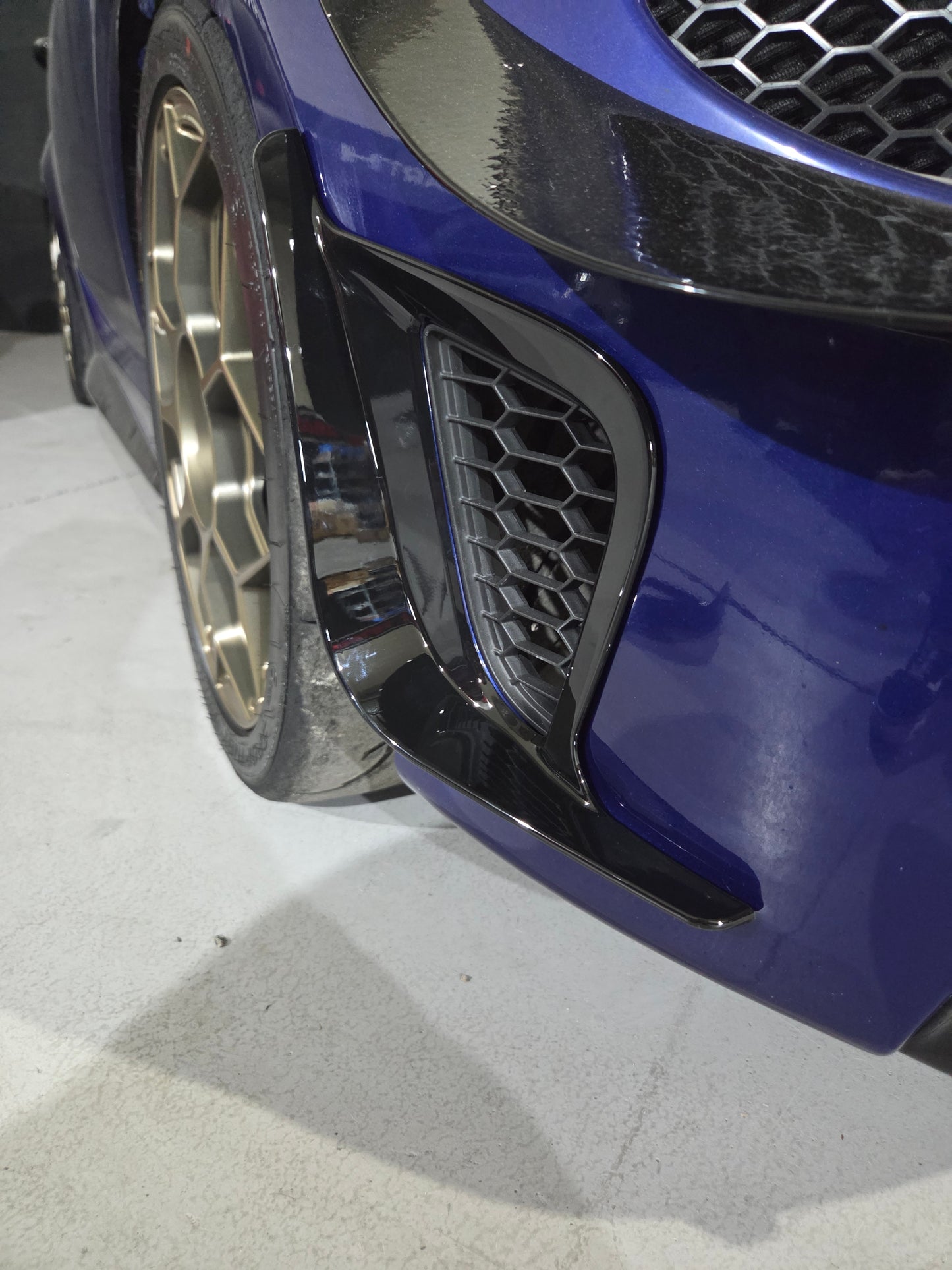 Abarth 500 All Model Black Gloss ABS (2) Flap Canards Side Grille Extreme Rejilla Lateral Alerones