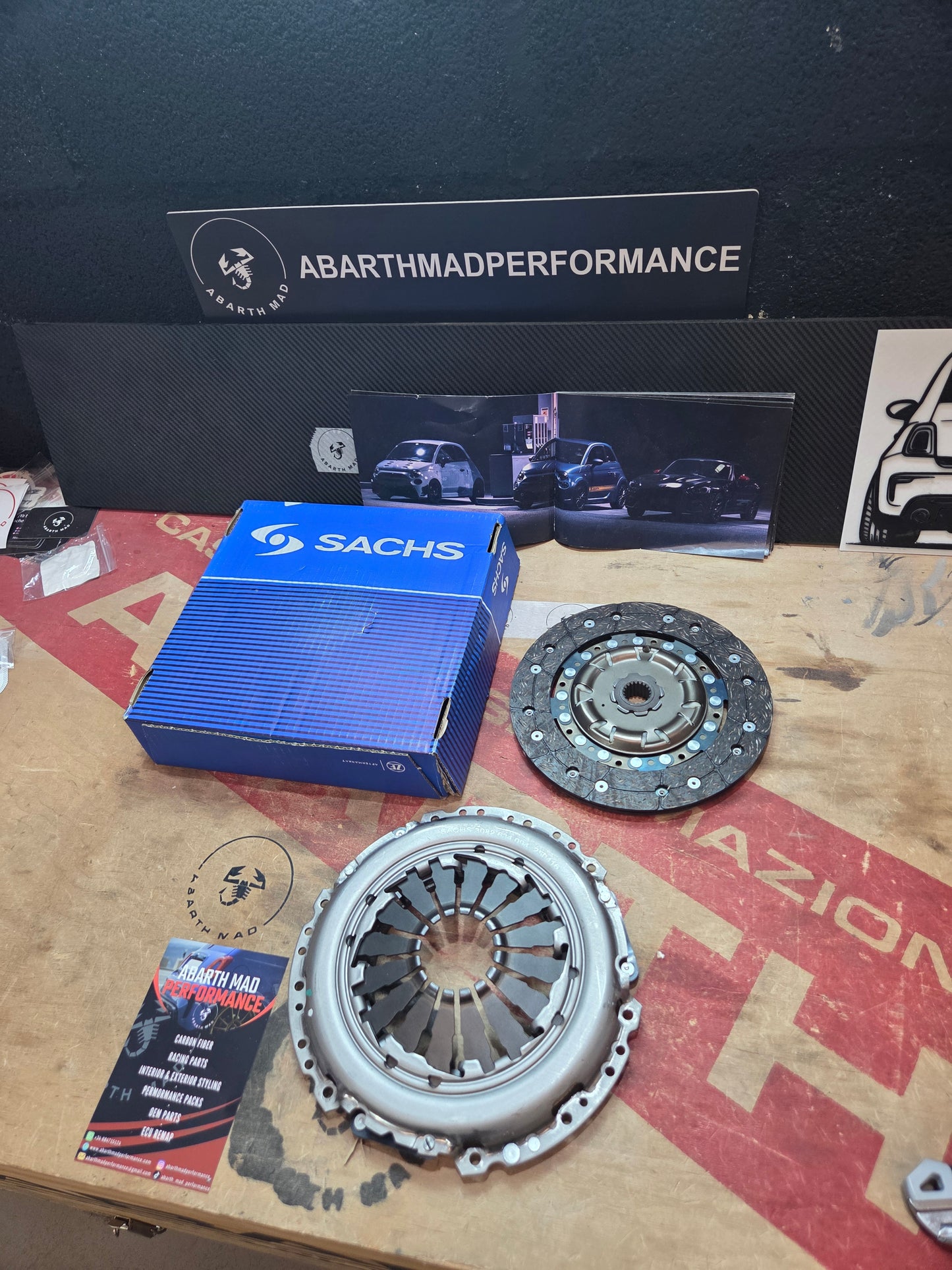 Abarth Kit Embrague Sachs Performance Clutch Frizione MTA y Manual Biposto Reforzado 135, 145, 160, 165, 180, 190hp...
