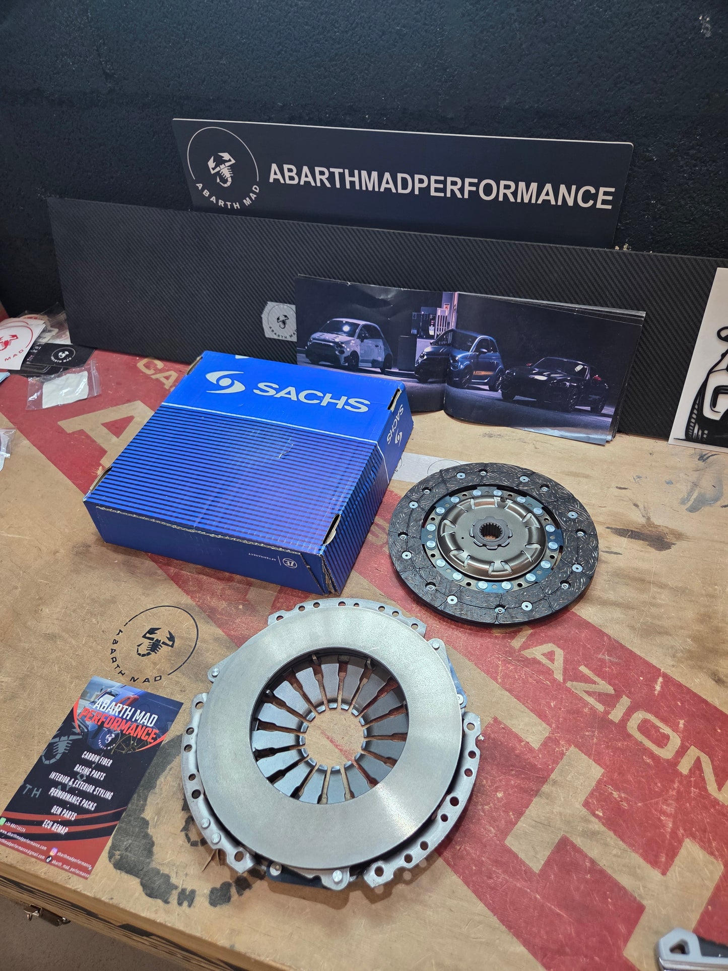 Abarth Kit Embrague Sachs Performance Clutch Frizione MTA y Manual Biposto Reforzado 135, 145, 160, 165, 180, 190hp...
