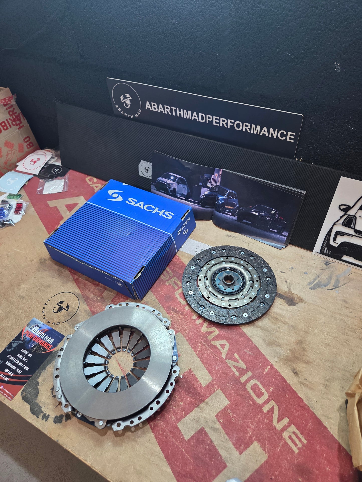 Abarth Kit Embrague Sachs Performance Clutch Frizione MTA y Manual Biposto Reforzado 135, 145, 160, 165, 180, 190hp...