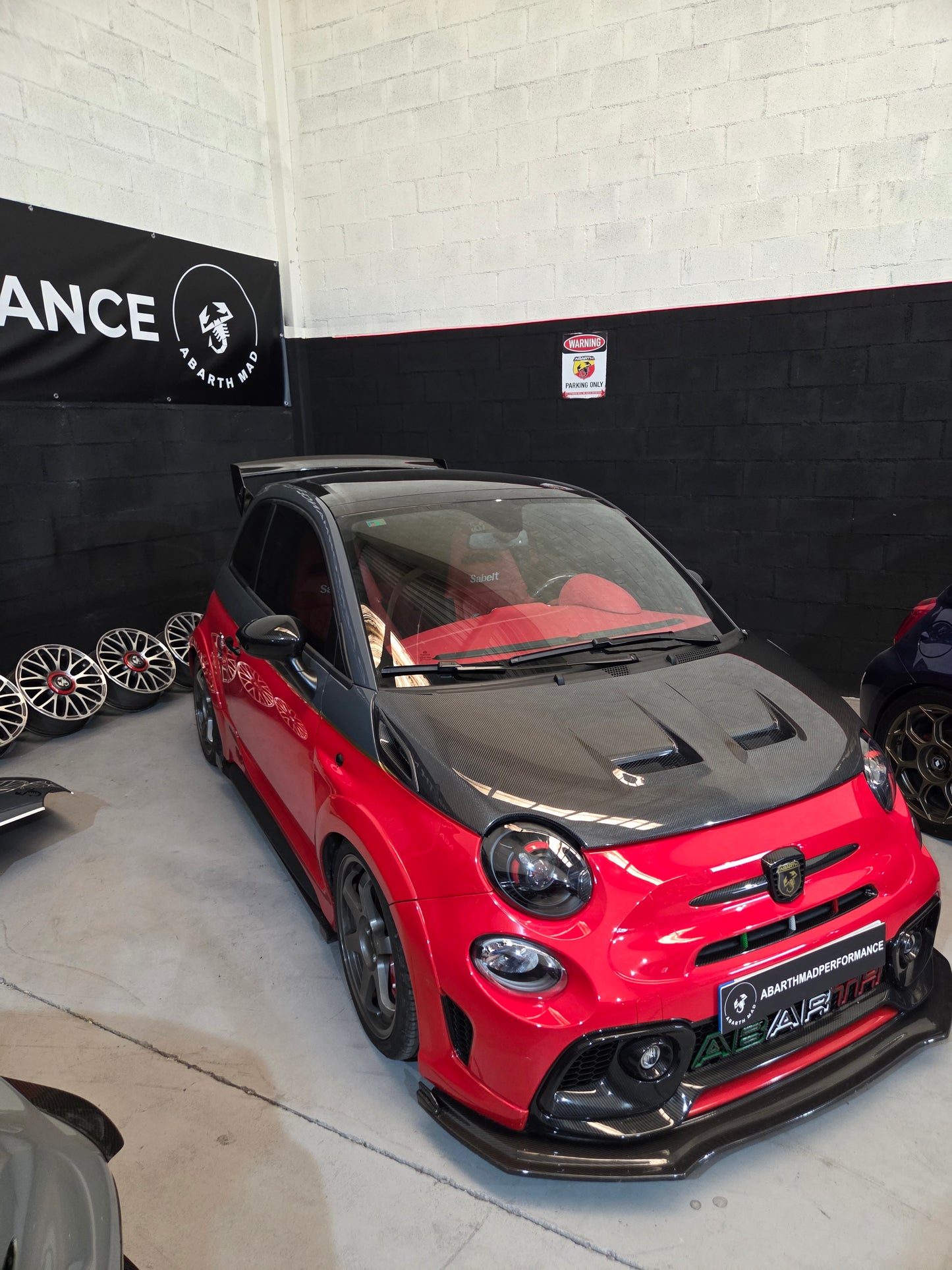 Exclusive Pre Order!! Abarth Fiat 500 Carbon Fiber 100% Japan Hood Capó Fibra Carbono