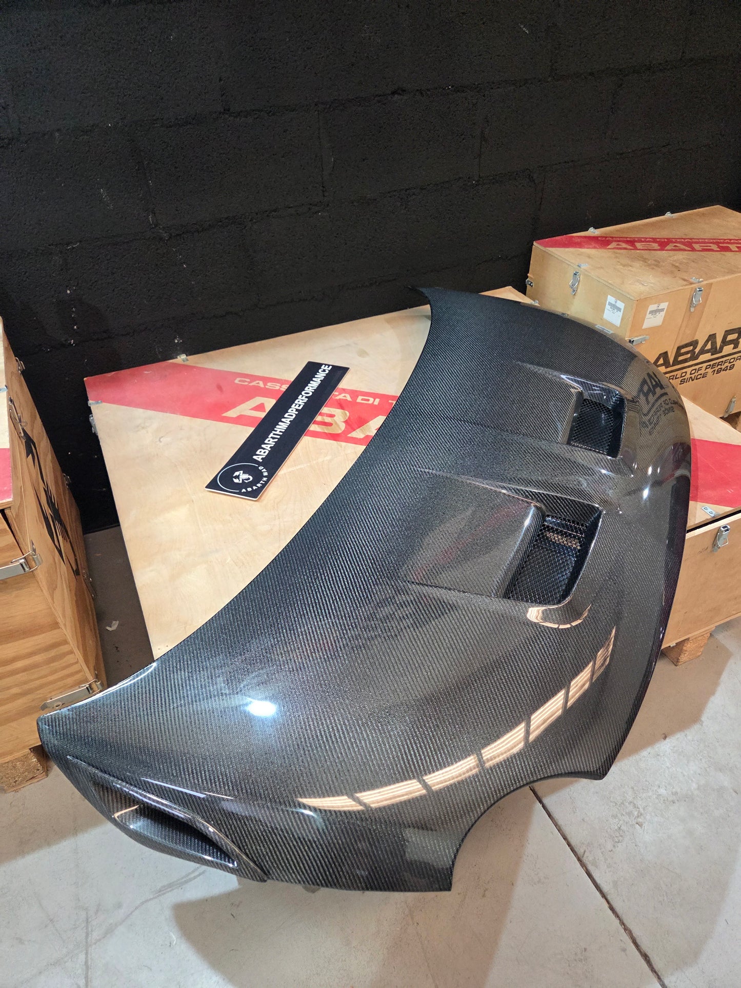 Exclusive Pre Order!! Abarth Fiat 500 Carbon Fiber 100% Japan Hood Capó Fibra Carbono