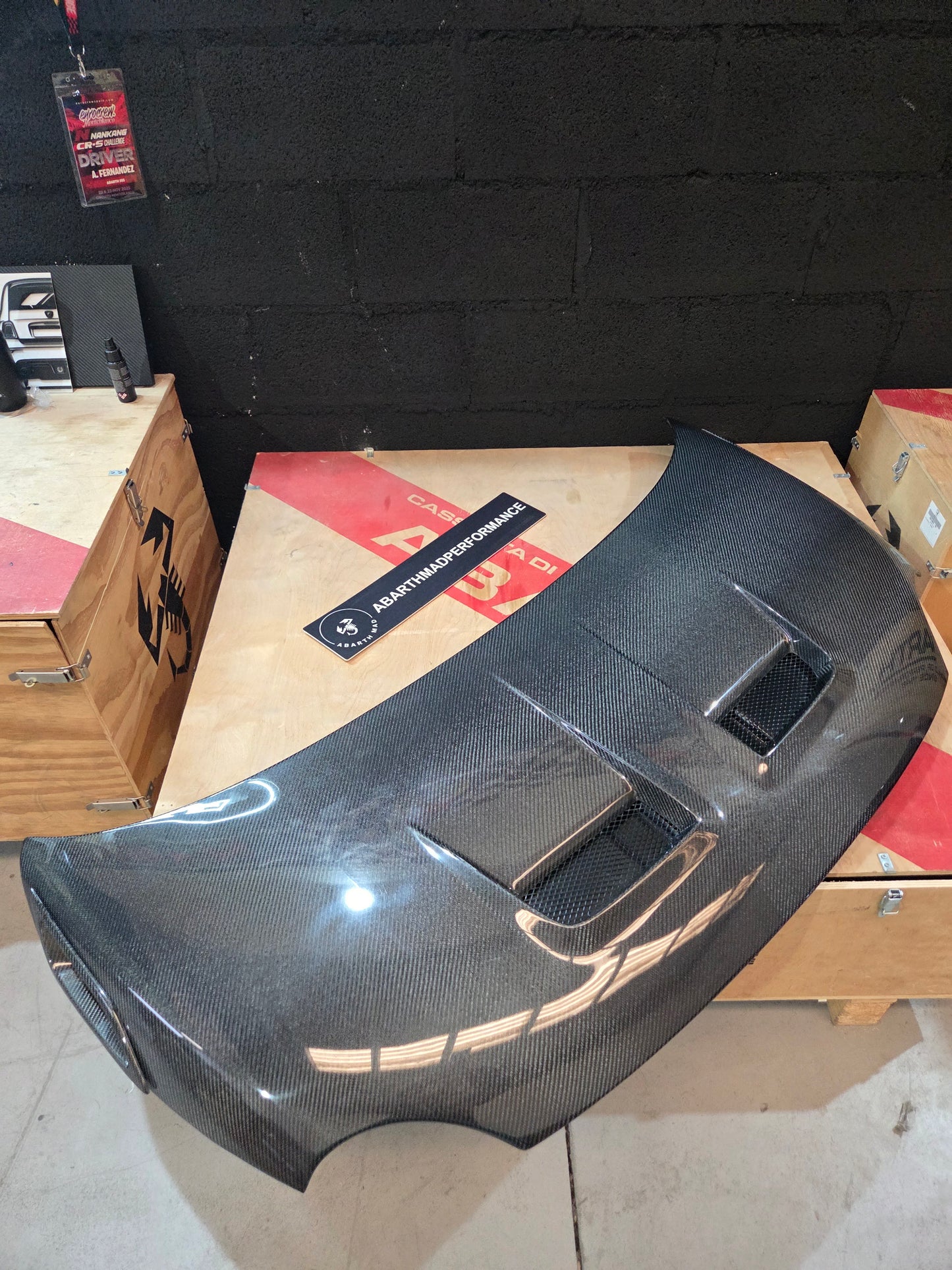 Exclusive Pre Order!! Abarth Fiat 500 Carbon Fiber 100% Japan Hood Capó Fibra Carbono