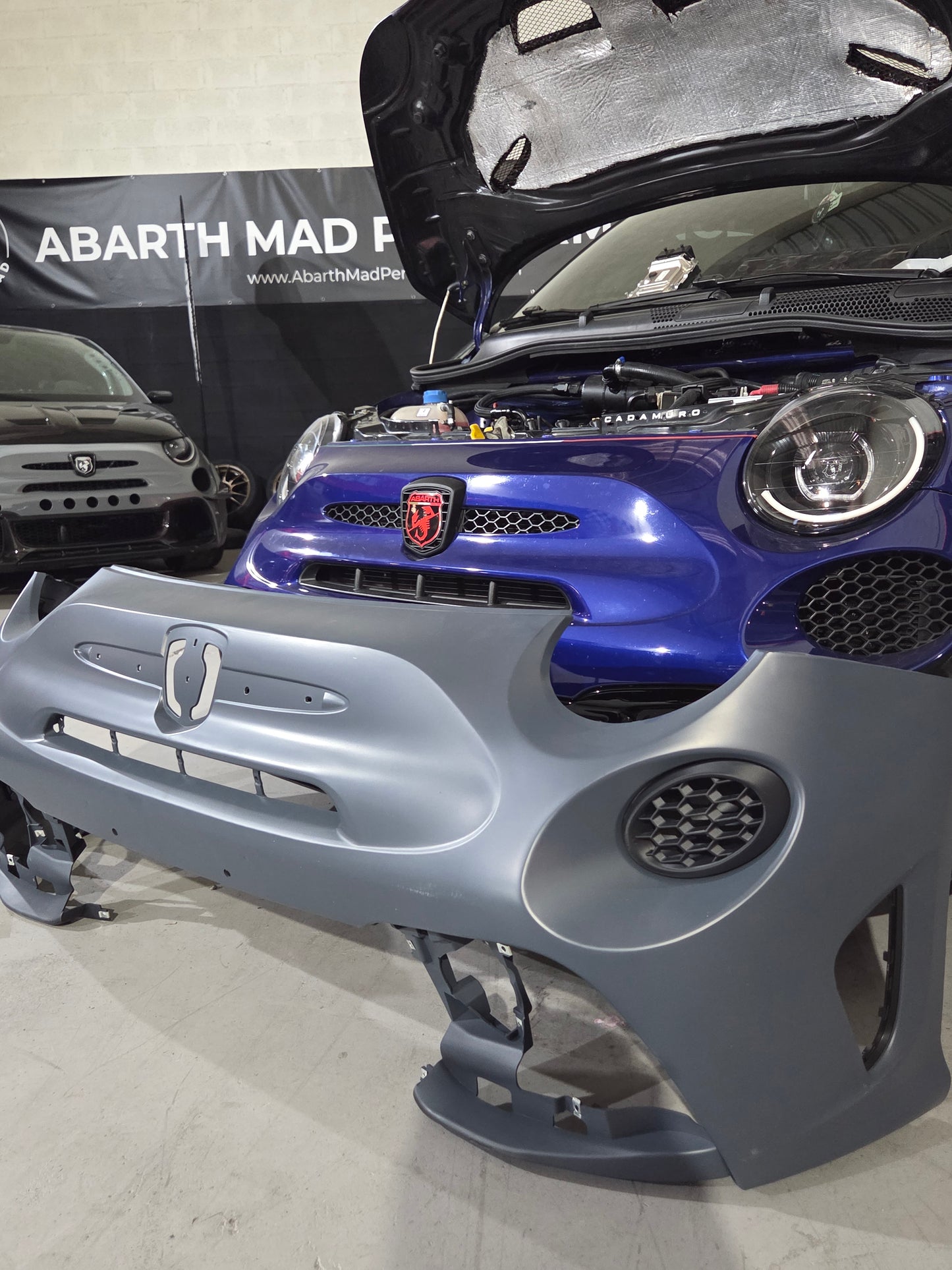 Abarth +2016 Restyling Facelit Front Air Ducts DRL Bumper Intake Brakes Vent Frontal Conducto Aire Frenos Admisión Diurnos