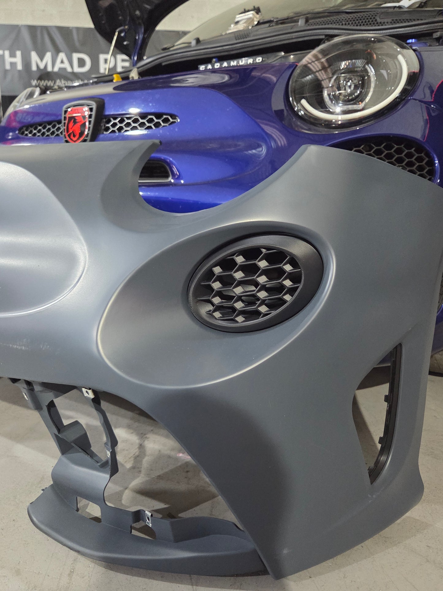 Abarth +2016 Restyling Facelit Front Air Ducts DRL Bumper Intake Brakes Vent Frontal Conducto Aire Frenos Admisión Diurnos