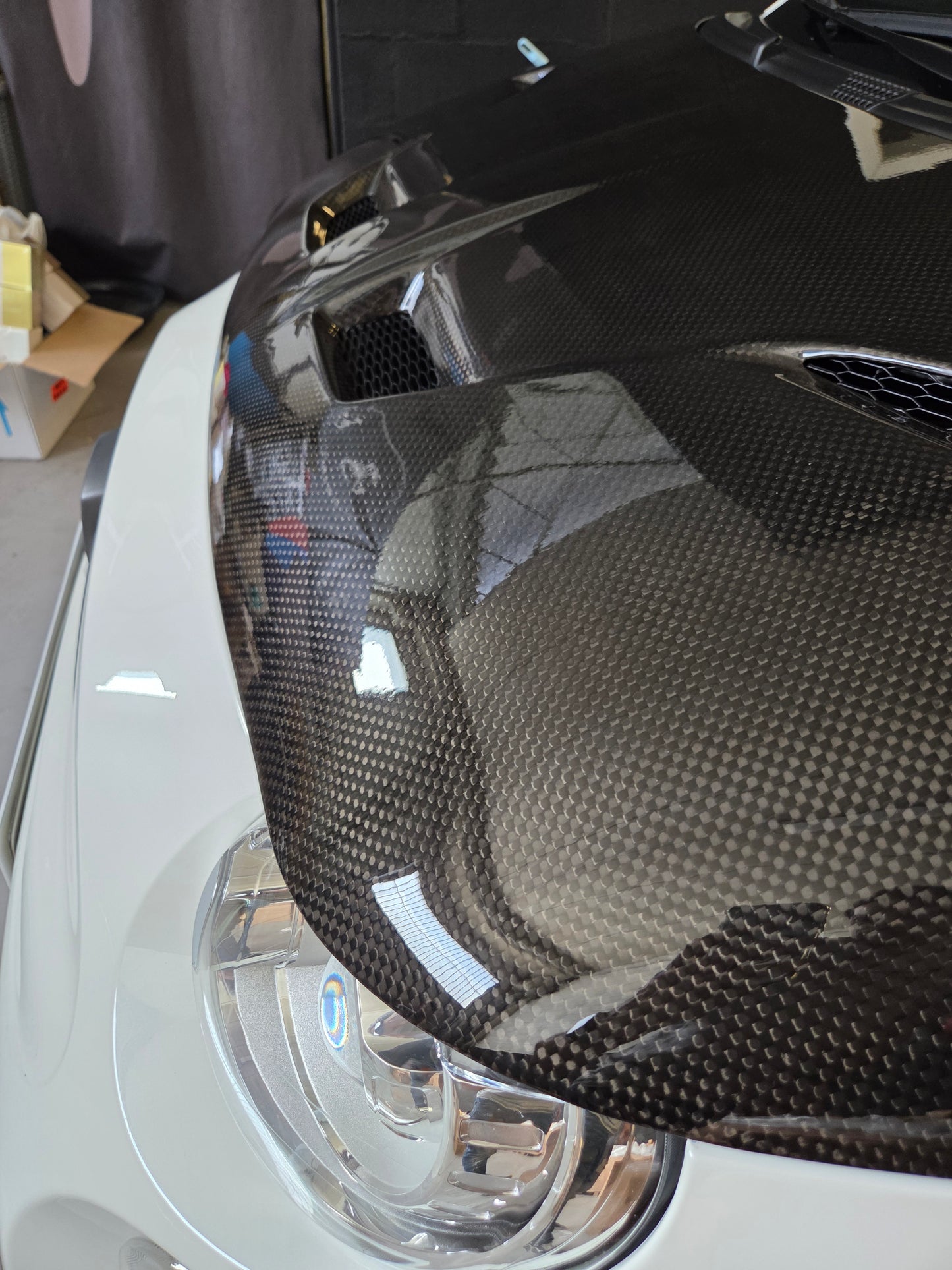 Abarth 500 All Model Hood Angry Style Cattivo Capó Fibra Enfadado o Normal Carbon Fiber or Fiber CHD
