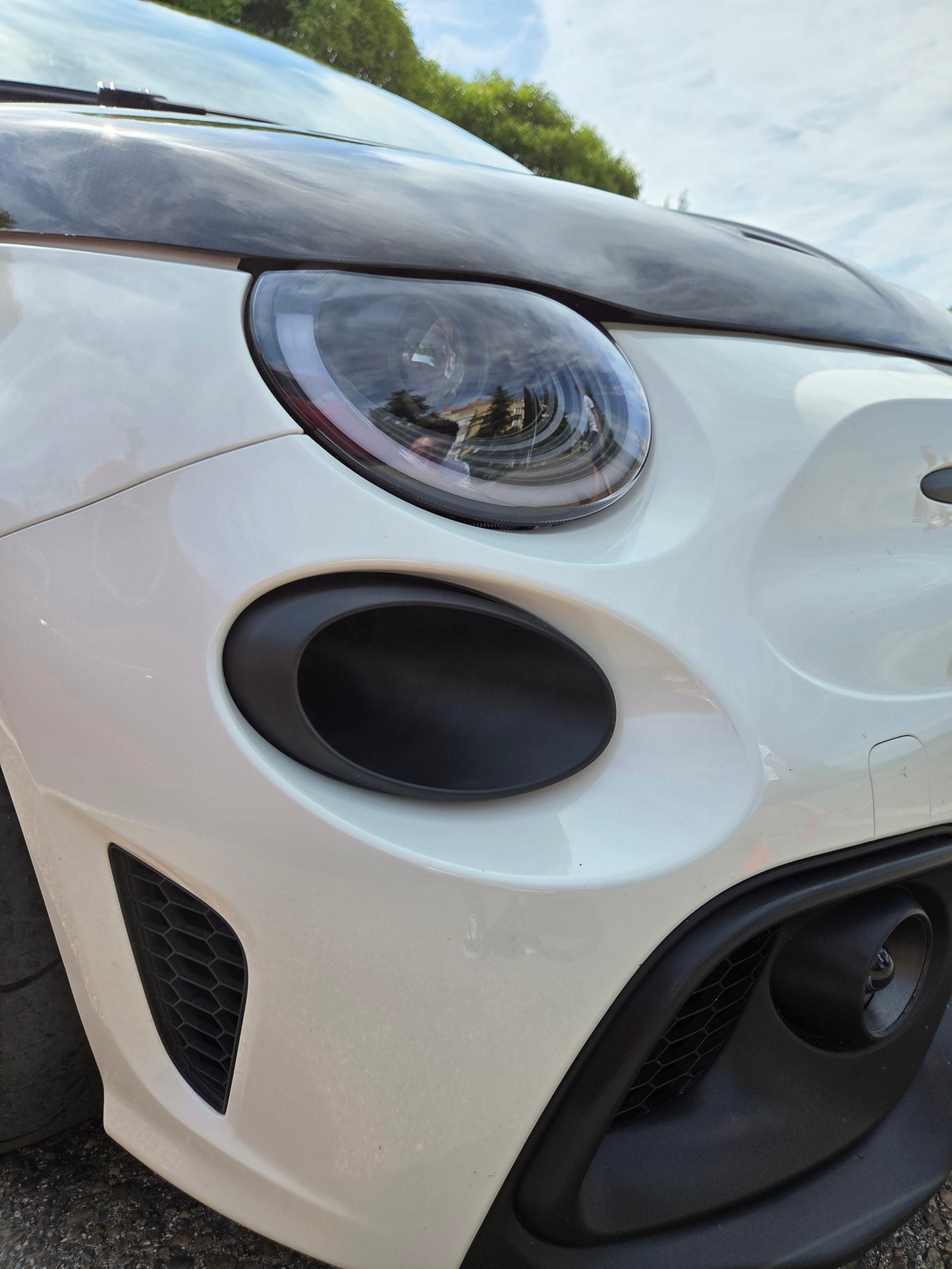 Abarth +2016 Restyling Facelit Front Air Ducts DRL Bumper Intake Brakes Vent Frontal Conducto Aire Frenos Admisión Diurnos