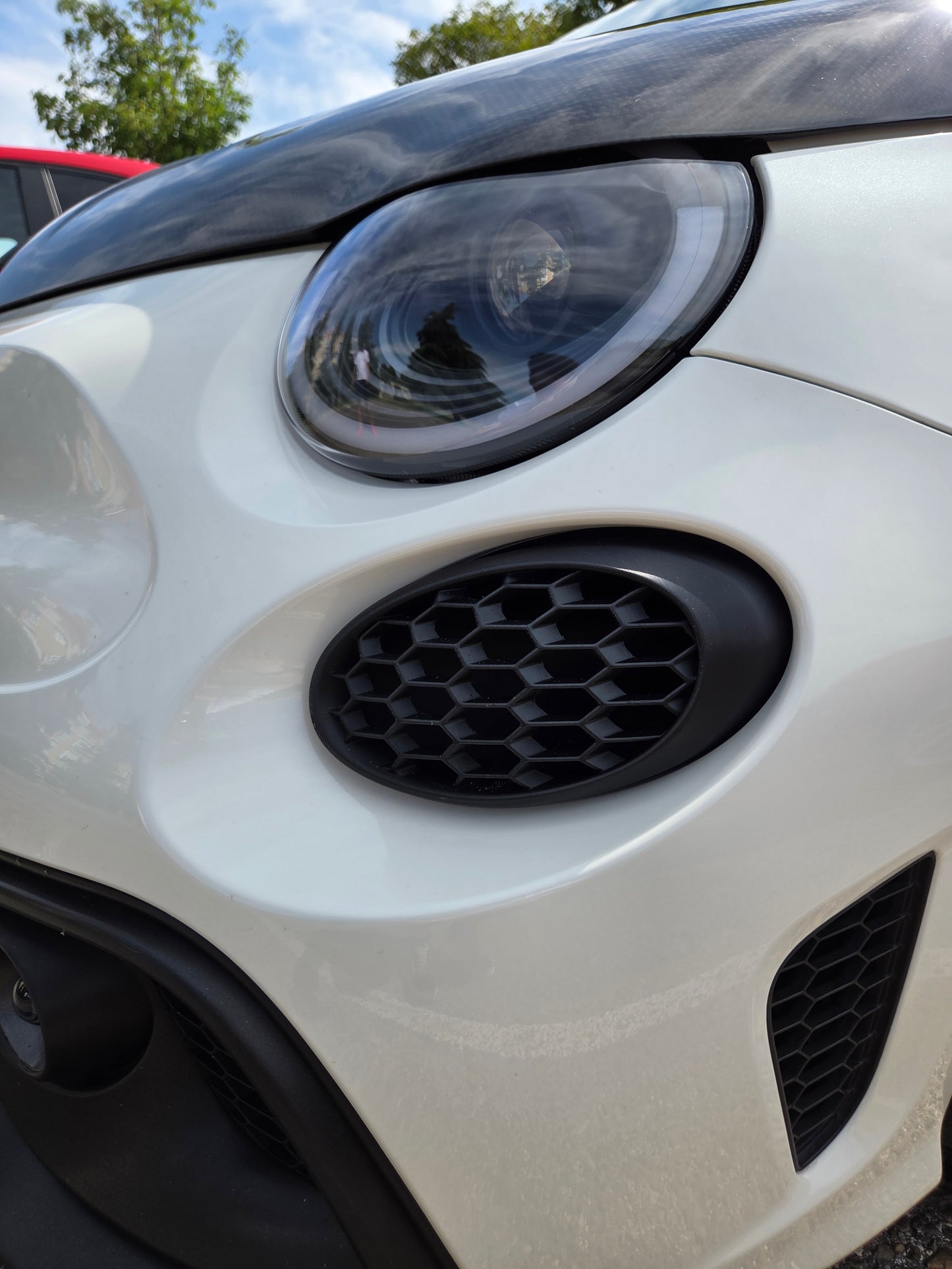 Abarth +2016 Restyling Facelit Front Air Ducts DRL Bumper Intake Brakes Vent Frontal Conducto Aire Frenos Admisión Diurnos