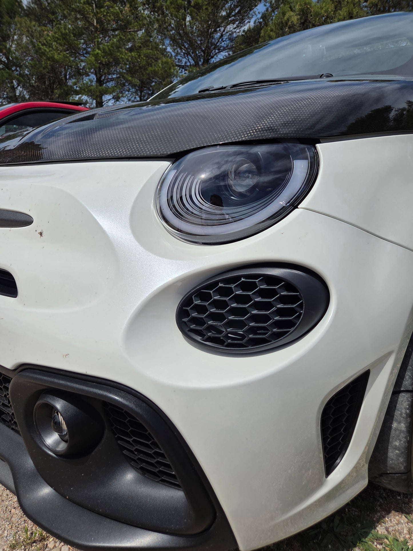 Abarth +2016 Restyling Facelit Front Air Ducts DRL Bumper Intake Brakes Vent Frontal Conducto Aire Frenos Admisión Diurnos