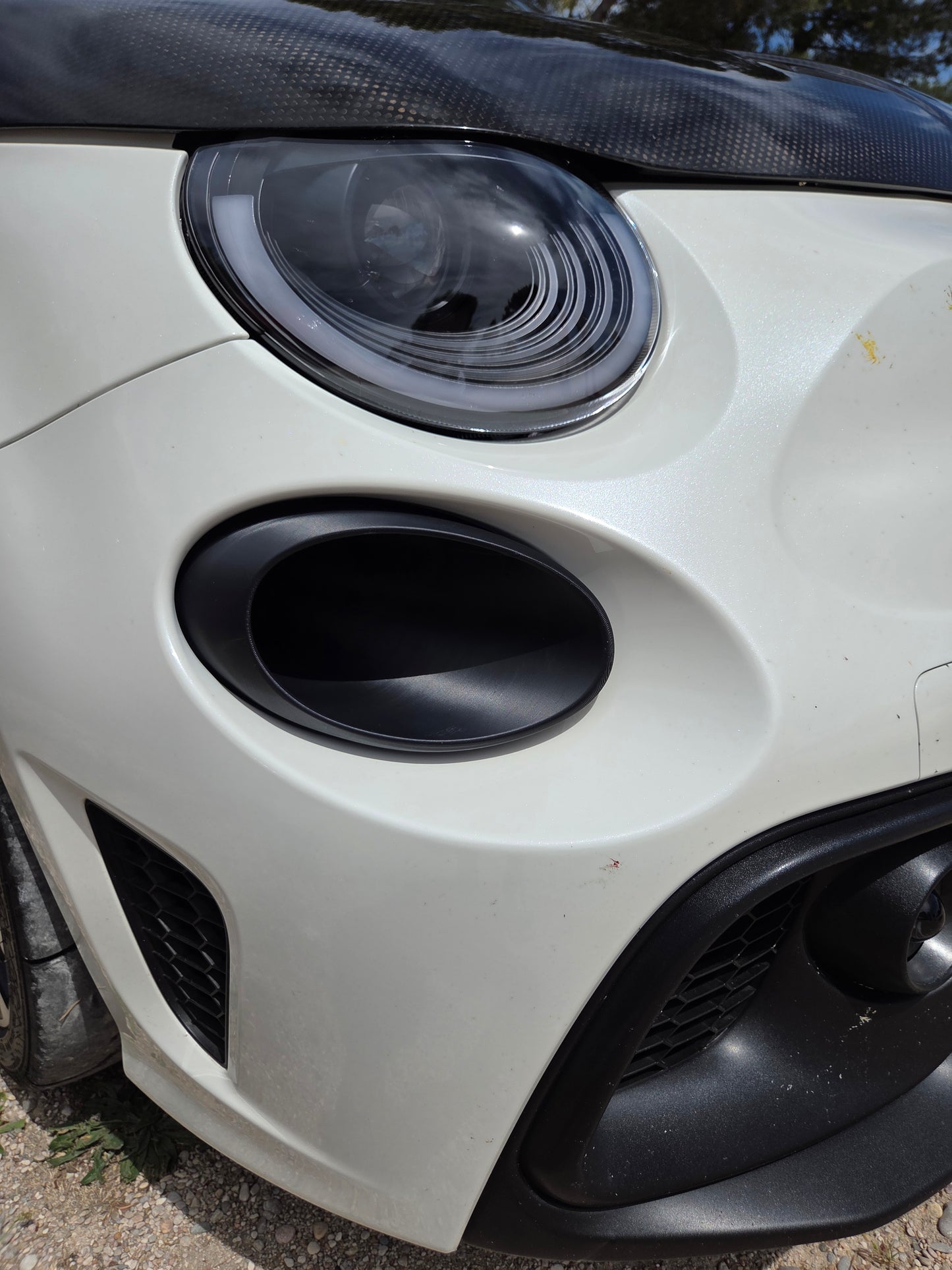 Abarth +2016 Restyling Facelit Front Air Ducts DRL Bumper Intake Brakes Vent Frontal Conducto Aire Frenos Admisión Diurnos