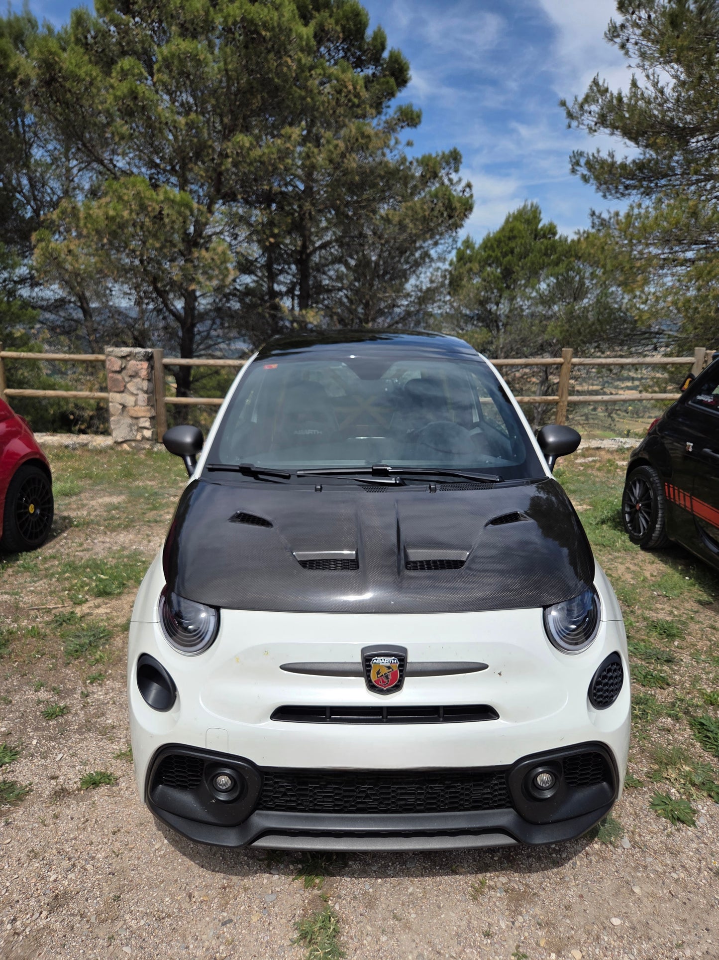 Abarth +2016 Restyling Facelit Front Air Ducts DRL Bumper Intake Brakes Vent Frontal Conducto Aire Frenos Admisión Diurnos