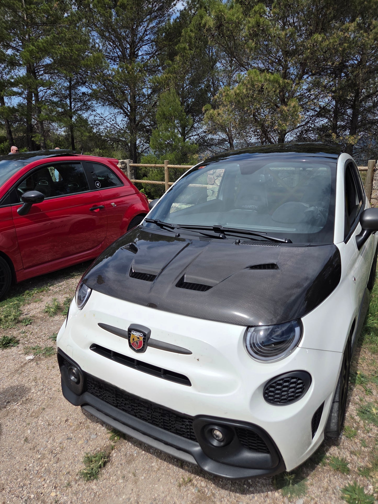 Abarth +2016 Restyling Facelit Front Air Ducts DRL Bumper Intake Brakes Vent Frontal Conducto Aire Frenos Admisión Diurnos