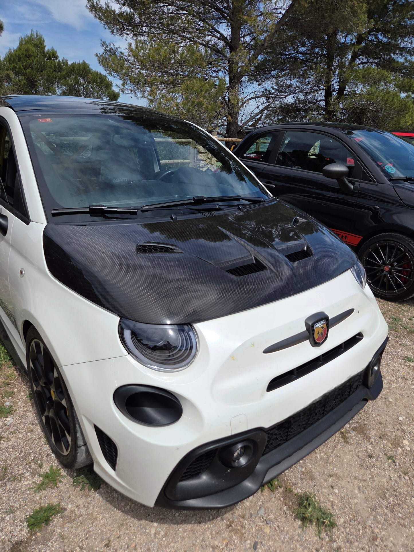 Abarth +2016 Restyling Facelit Front Air Ducts DRL Bumper Intake Brakes Vent Frontal Conducto Aire Frenos Admisión Diurnos