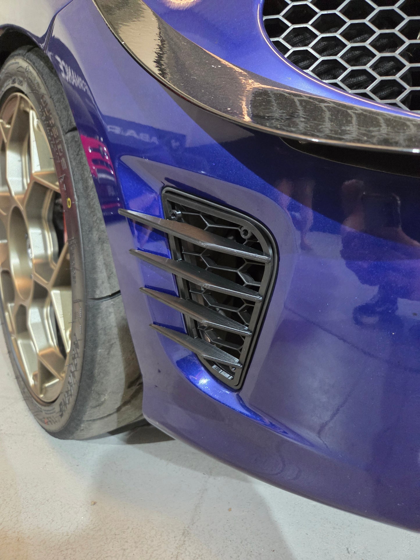 Abarth 500 All Model 3D Part Canards Deflectores Delanteros Front Side Vents Aero
