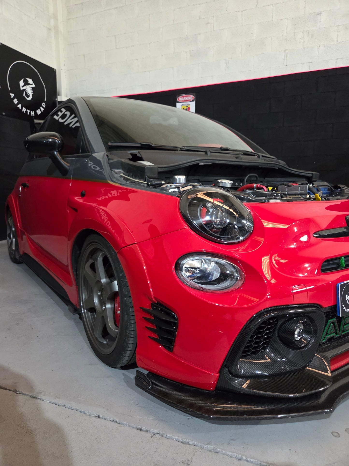 Abarth 500 All Model 3D Part Canards Deflectores Delanteros Front Side Vents Aero