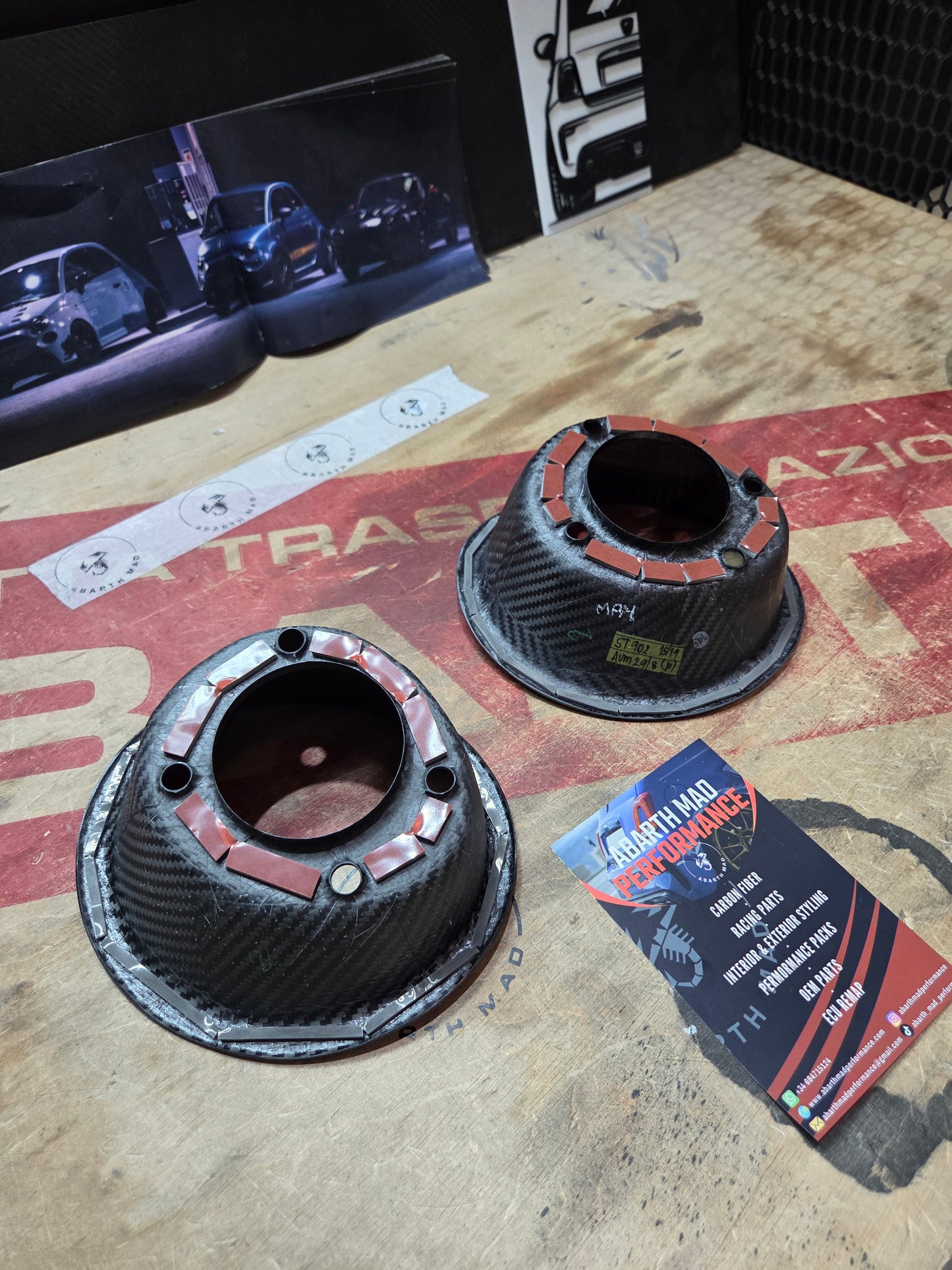 Pre order!! Abarth 500 All Model Cover Carbon Fiber Gas Tank Surround Japan Design Carbono Depósito Gasolina