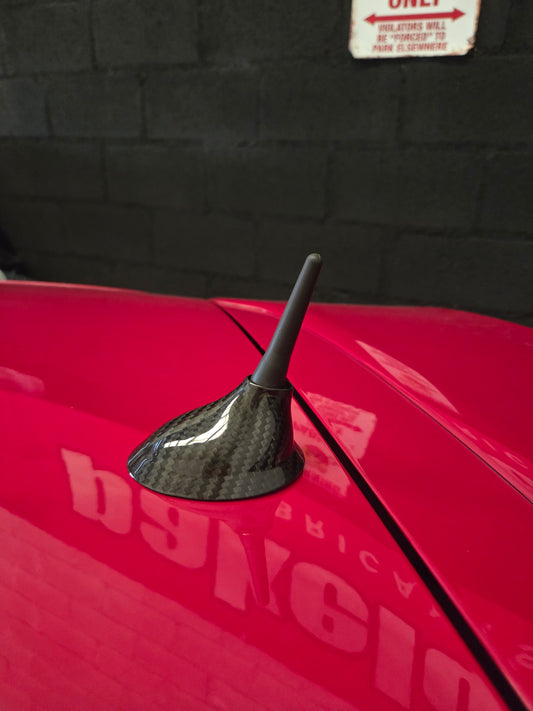 Copri Antenna Abarth in Fibra di Carbonio Modello Corto