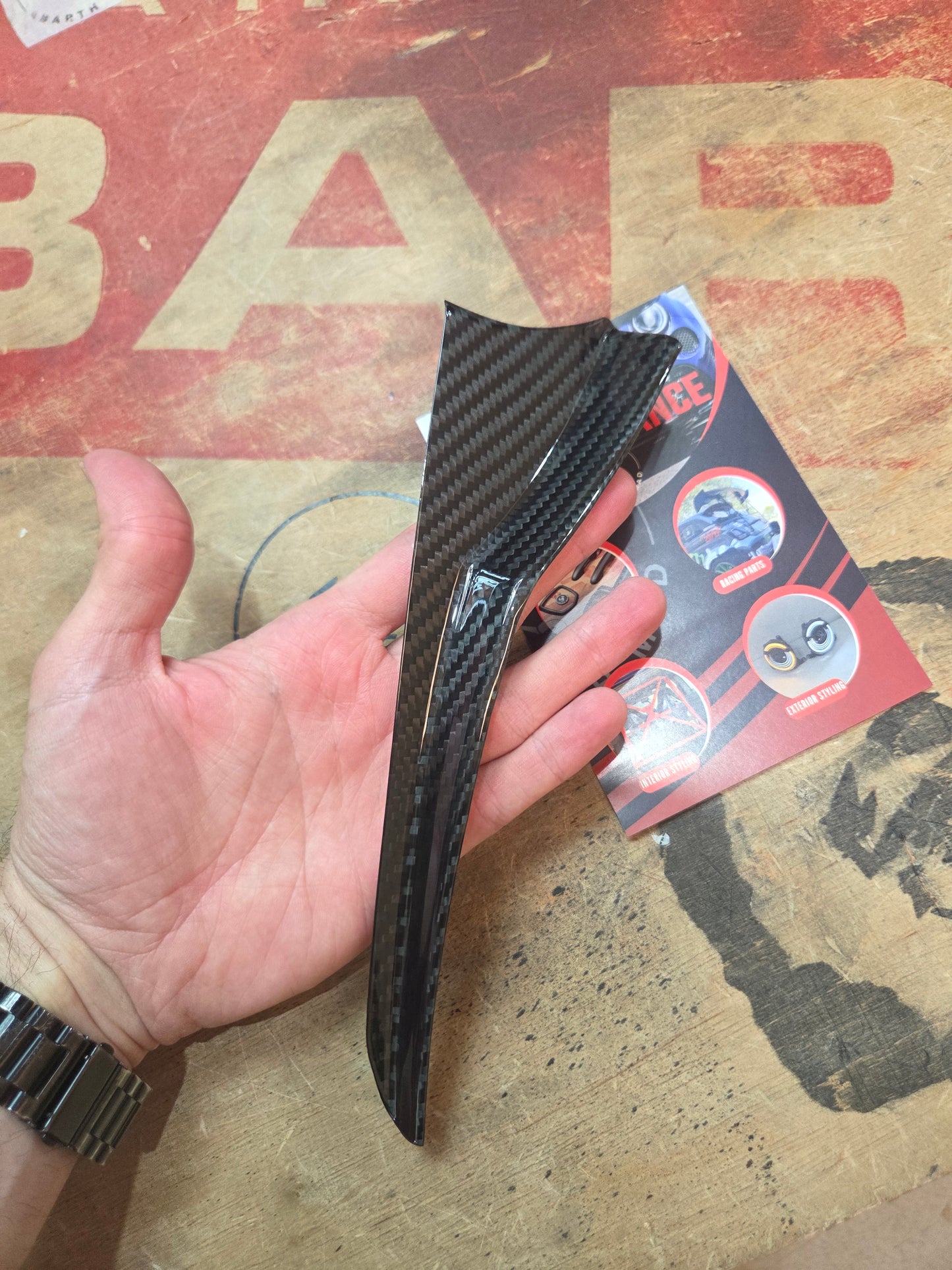 Abarth 500 All Model Passenger Side Carbon Fiber Dashboard Cover Copiloto Pasajero Fibra de Carbono Salpicadero