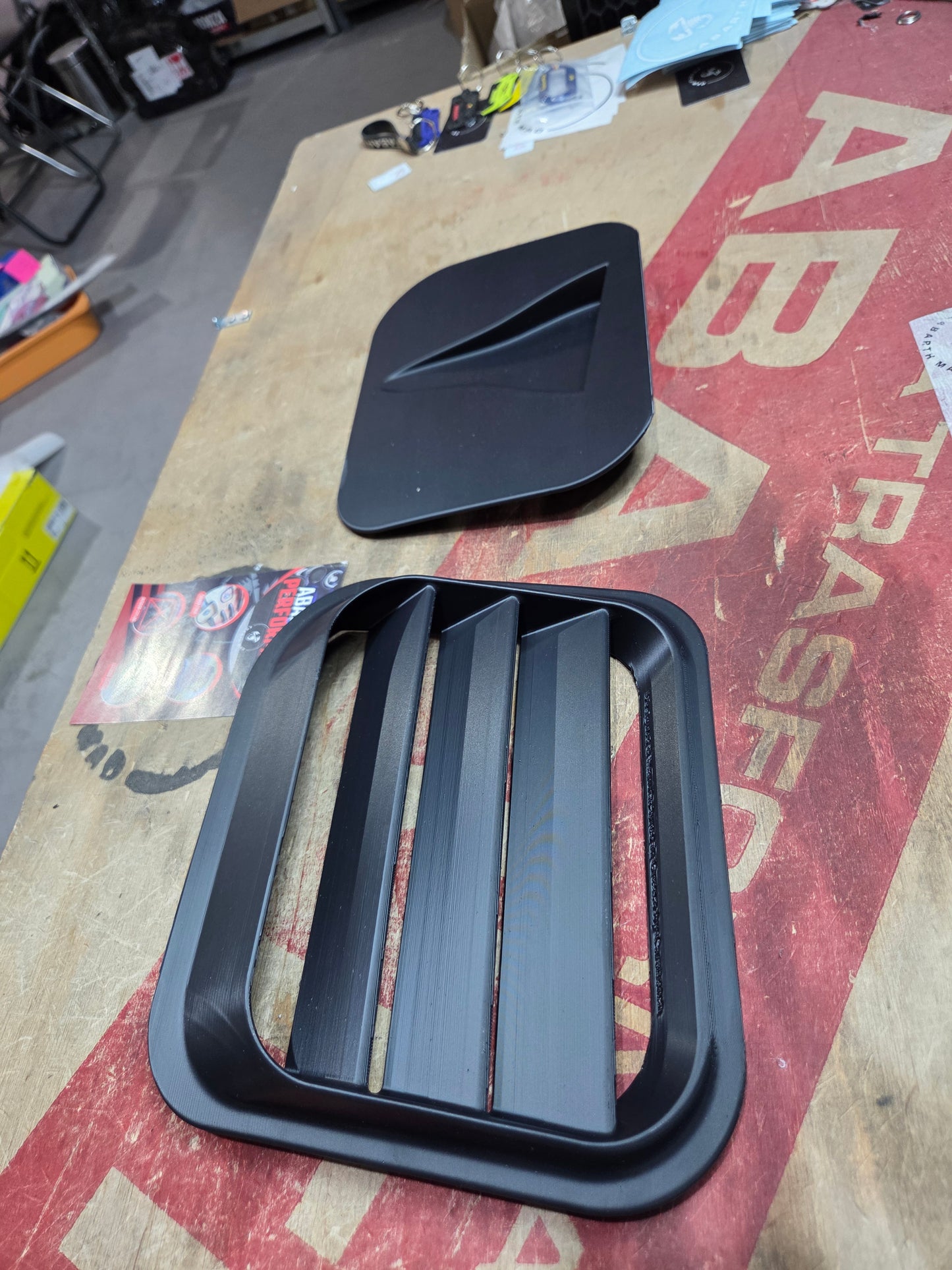 Abarth 500 All Model 3D Air Vents Set (2) Assetto Corse Hood Inserts Capó Salidas Aire
