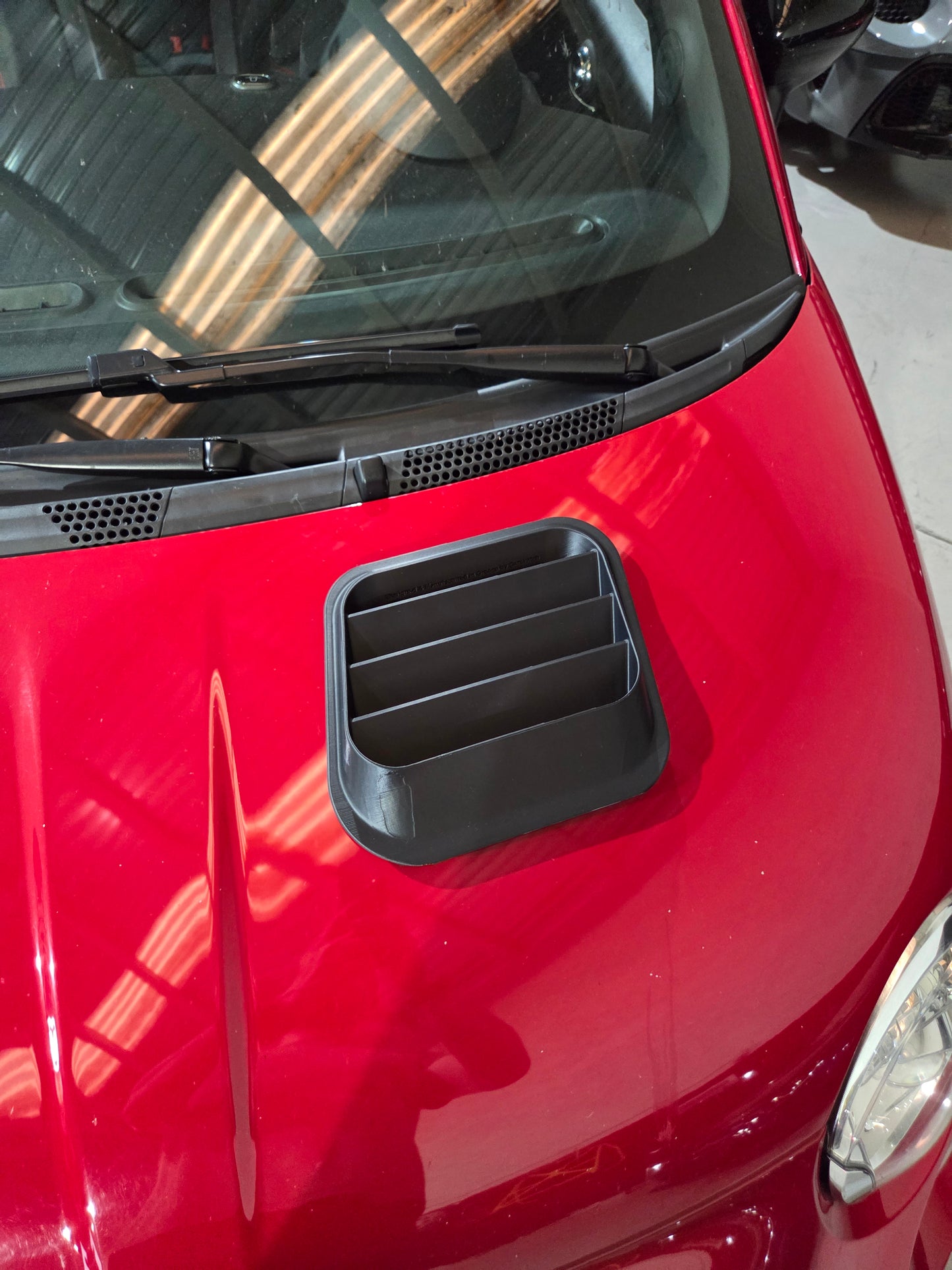Abarth 500 All Model 3D Air Vents Set (2) Assetto Corse Hood Inserts Capó Salidas Aire