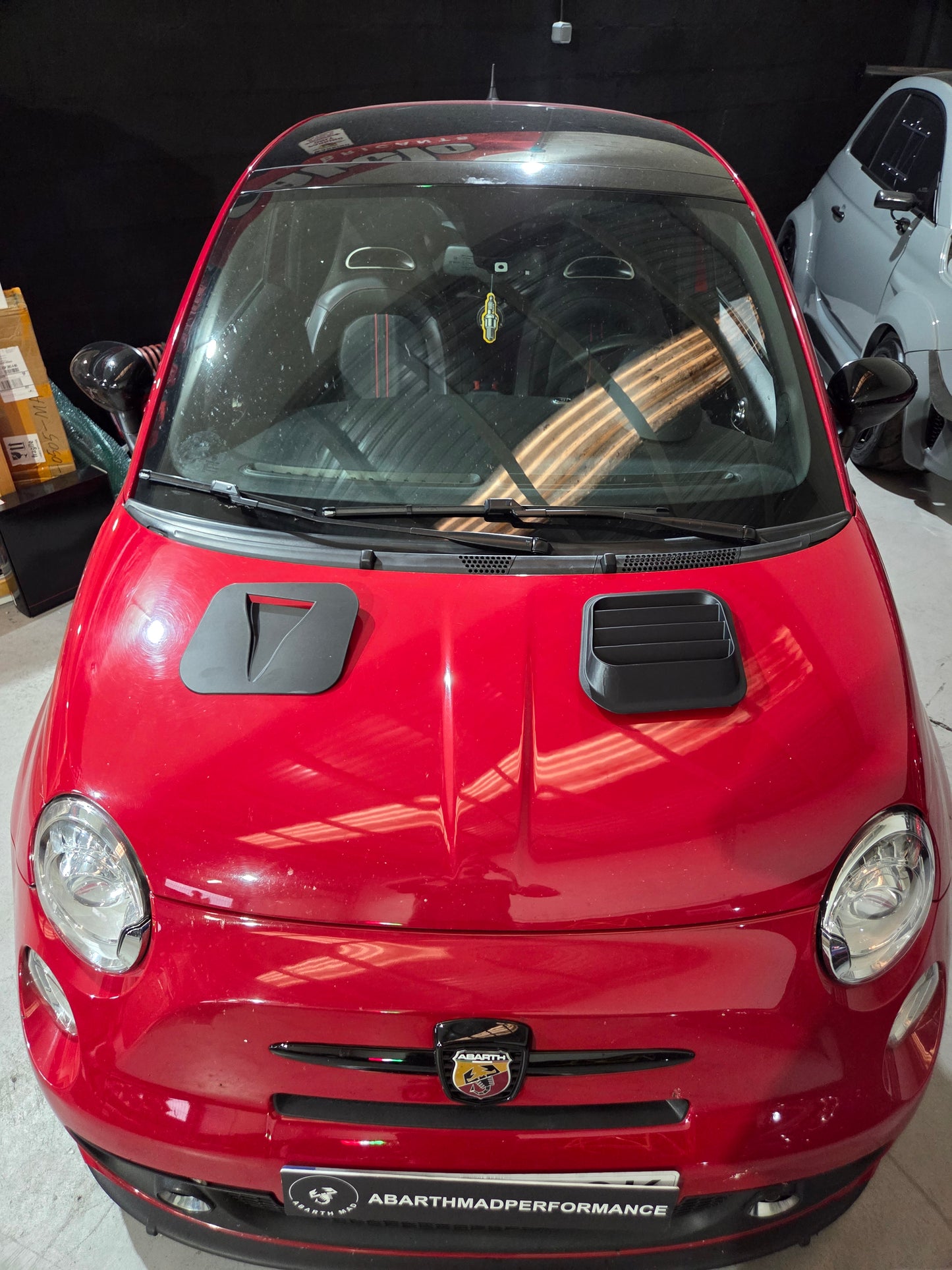 Abarth 500 All Model 3D Air Vents Set (2) Assetto Corse Hood Inserts Capó Salidas Aire