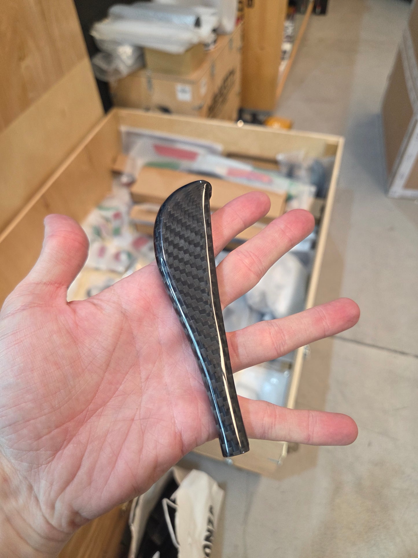 Abarth 500 All Model Carbon Fiber Steering Wheel Height Regulation Cover Leva Volante Regulación Carbono