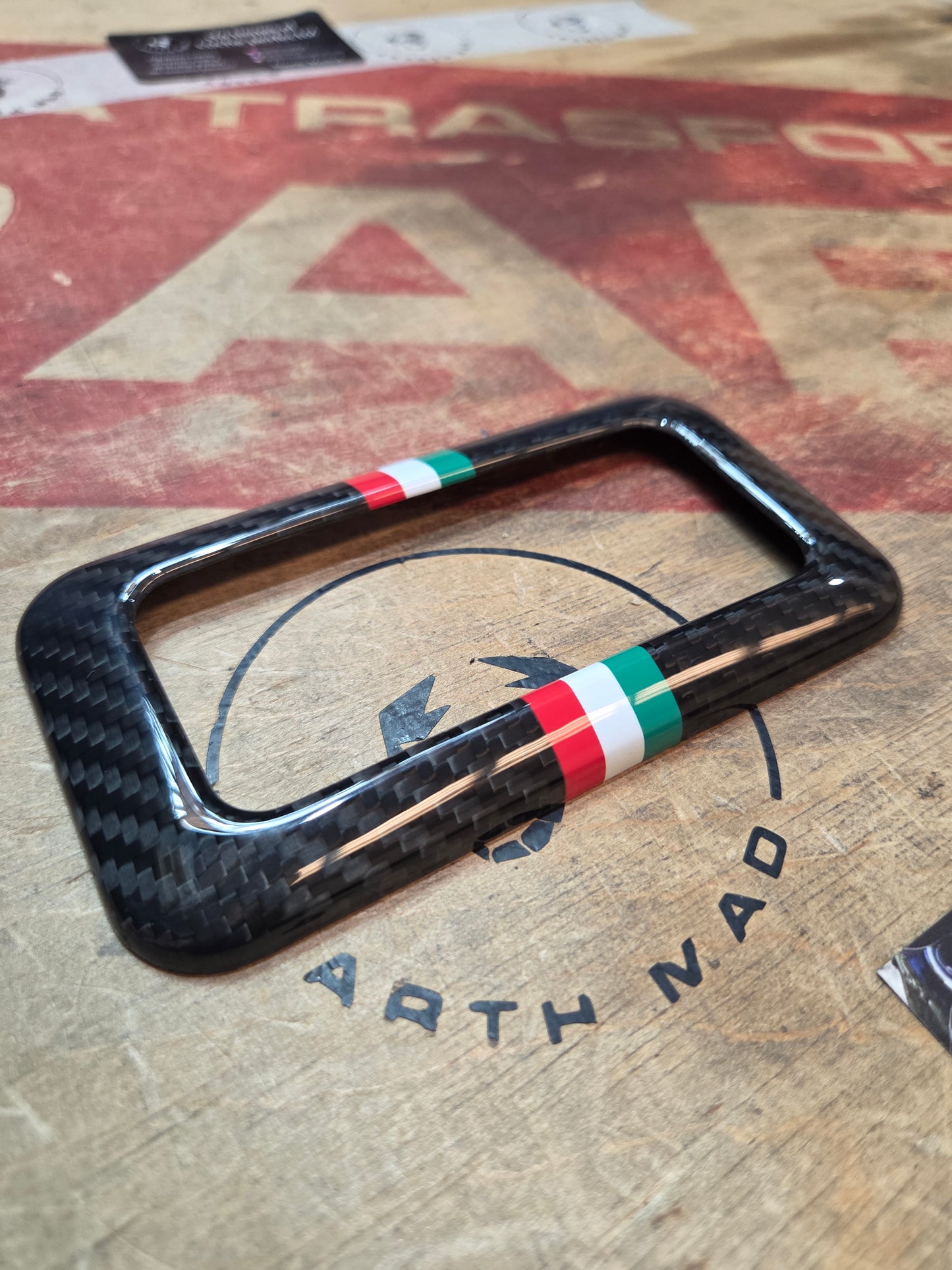 Abarth Fiat 500 Cover Fibra de Carbono Stripe Linea 🇮🇹 Luz Techo Dom Light Carbon Fiber