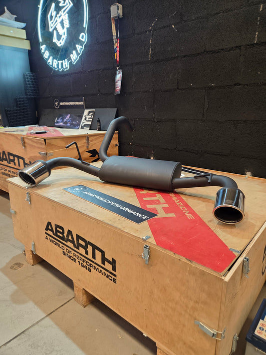 Abarth 500 All Model Legal Homologated Exhaust Ulter Escape Homologado CEE TUV 100mm Ends Colas