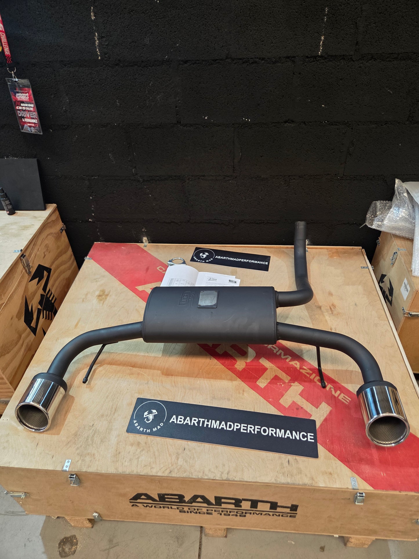Abarth 500 All Model Legal Homologated Exhaust Ulter Escape Homologado CEE TUV 100mm Ends Colas